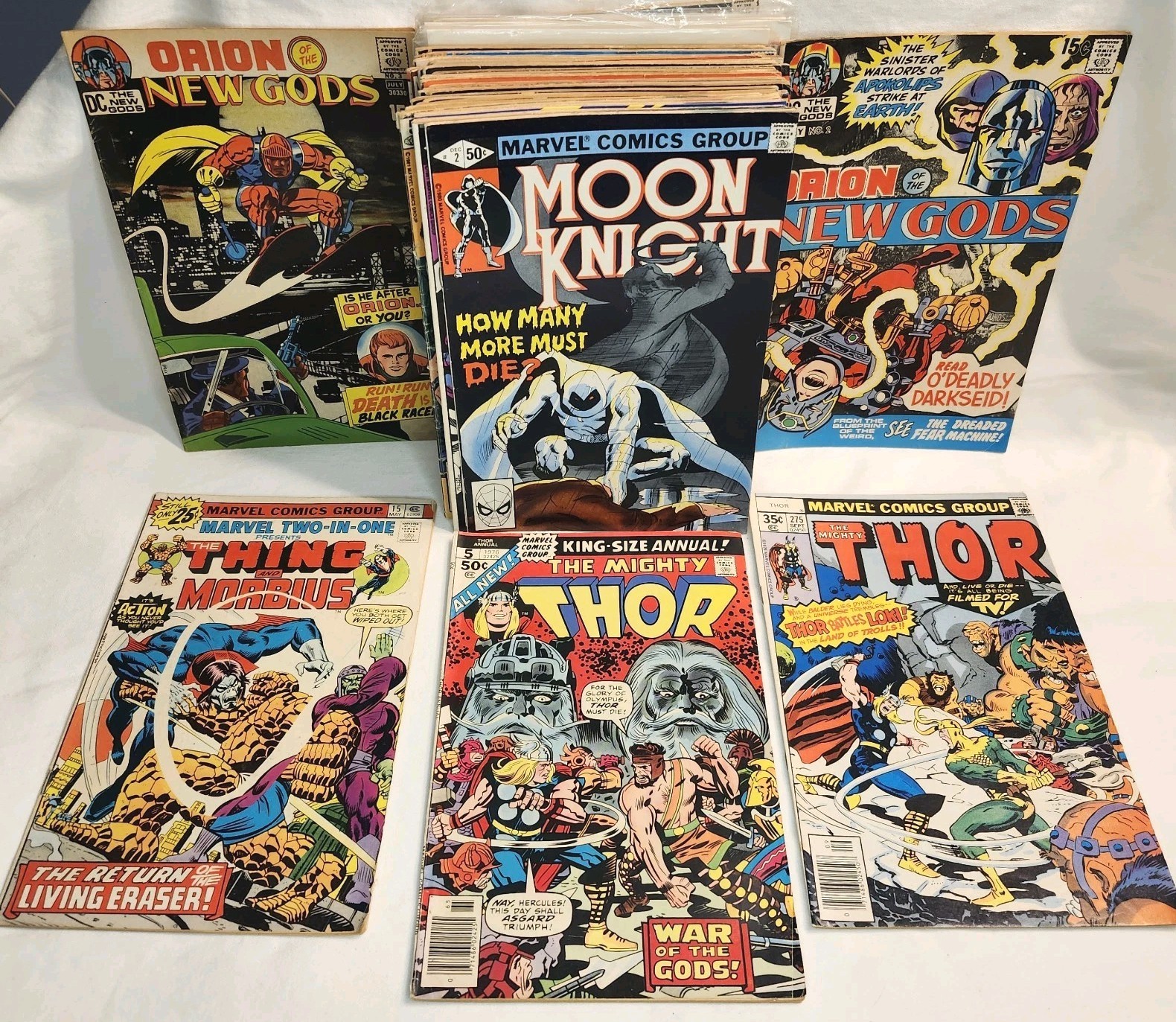 44 Vintage Marvel & DC Comics Thor  Superman Orion New Gods Avengers Xmen 