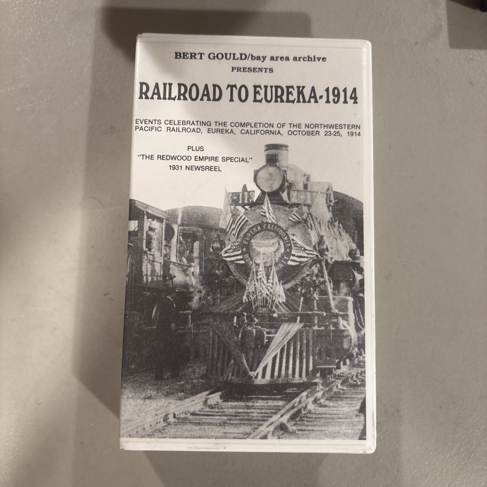 Railroad To Eureka 1914 Vintage Films Rare Steam Trains 1987 VHS Maxell Railroad To Eureka 1914 Vintage Films Rare Steam Trains 1987 VHS Maxell
