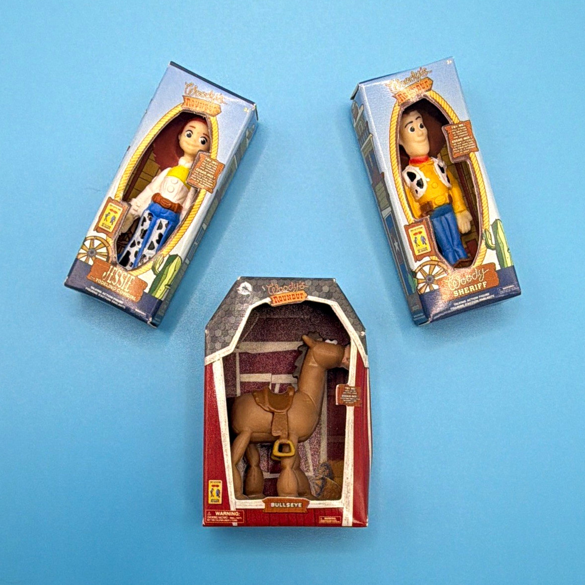 Disney/Pixar Toy Story Jessie Woody Sheriff Bullseye Figure Lot (3-Pack)
