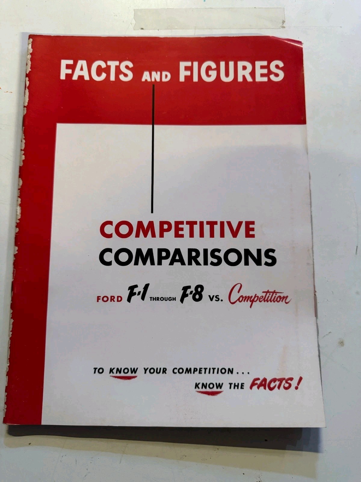 Original 1952 Ford Truck Competitive Comparison Sales Book Dealer Sales Resource