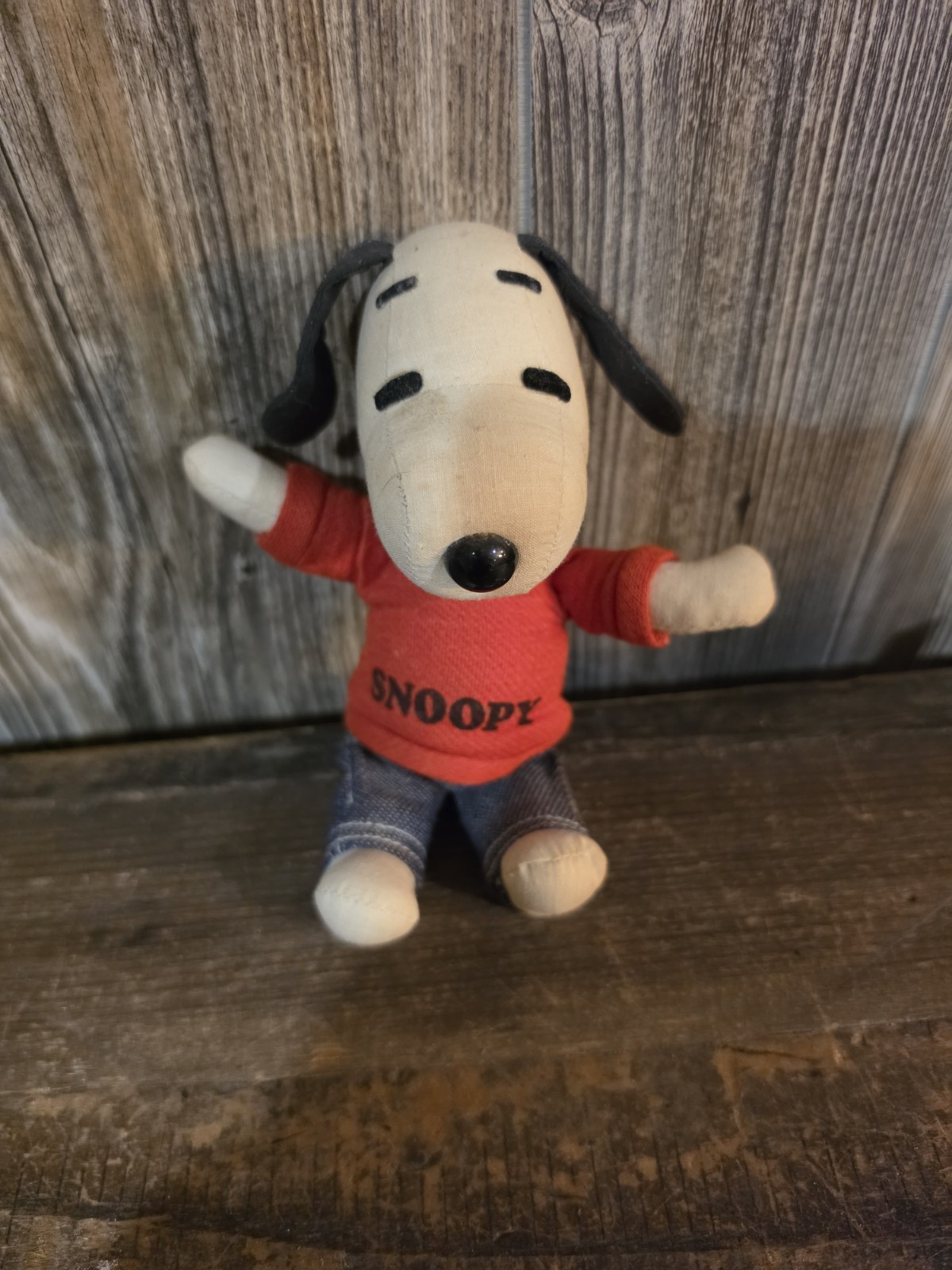 Vtg 1950 1960 Snoopy Peanuts Soft Cloth 8