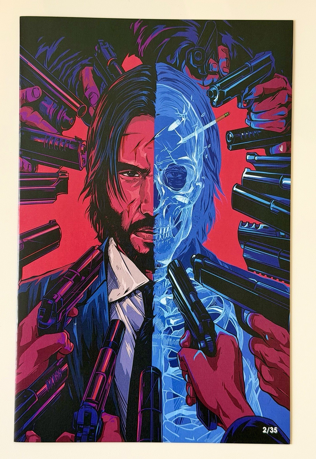 Kickstradomis SDCC 2025 John Wick /35 Virgin Artbook SP Limited