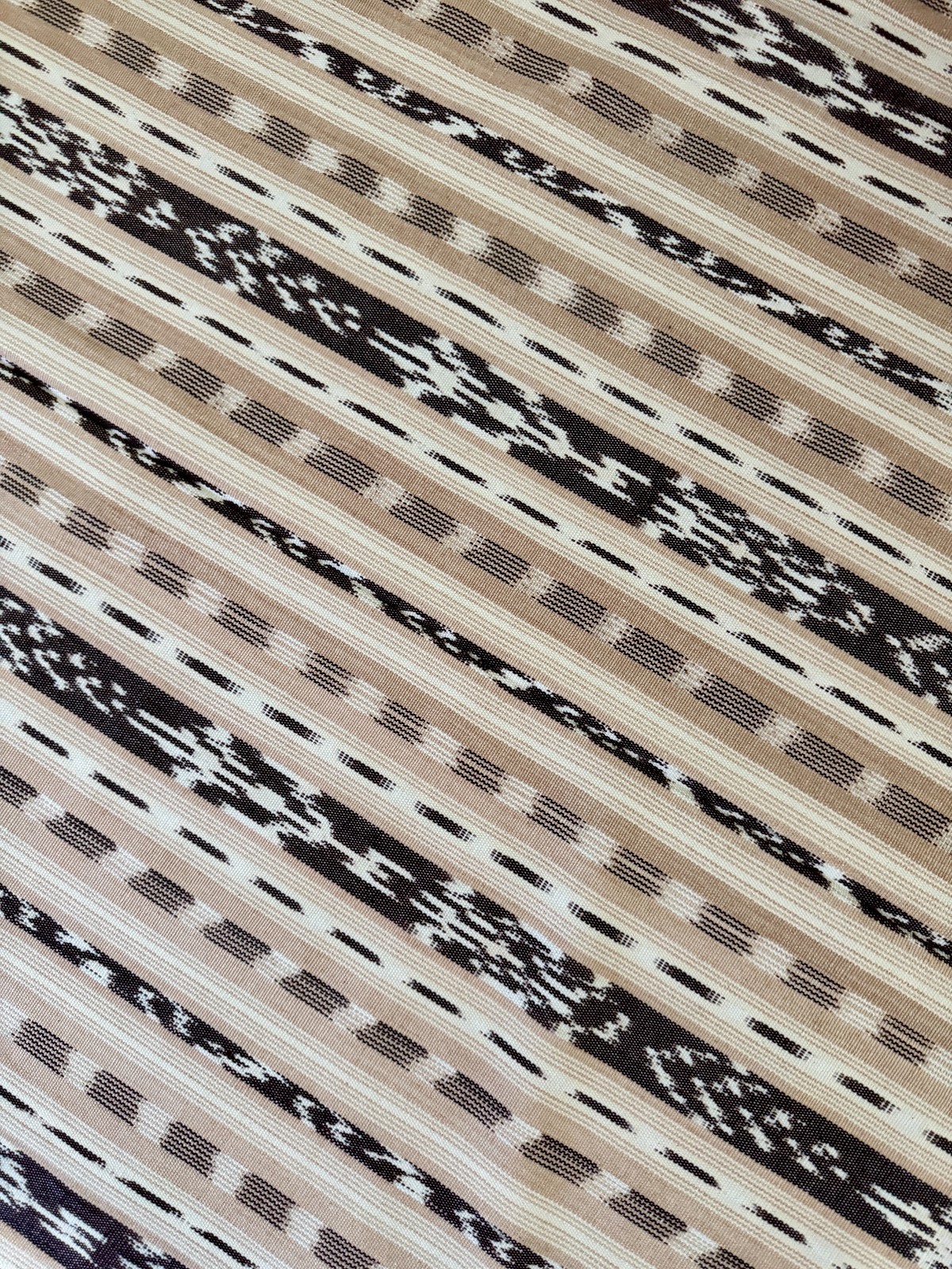Guatemalan ikat fabric - hand-woven on a foot loom Guatemalan ikat fabric - hand-woven on a foot loom