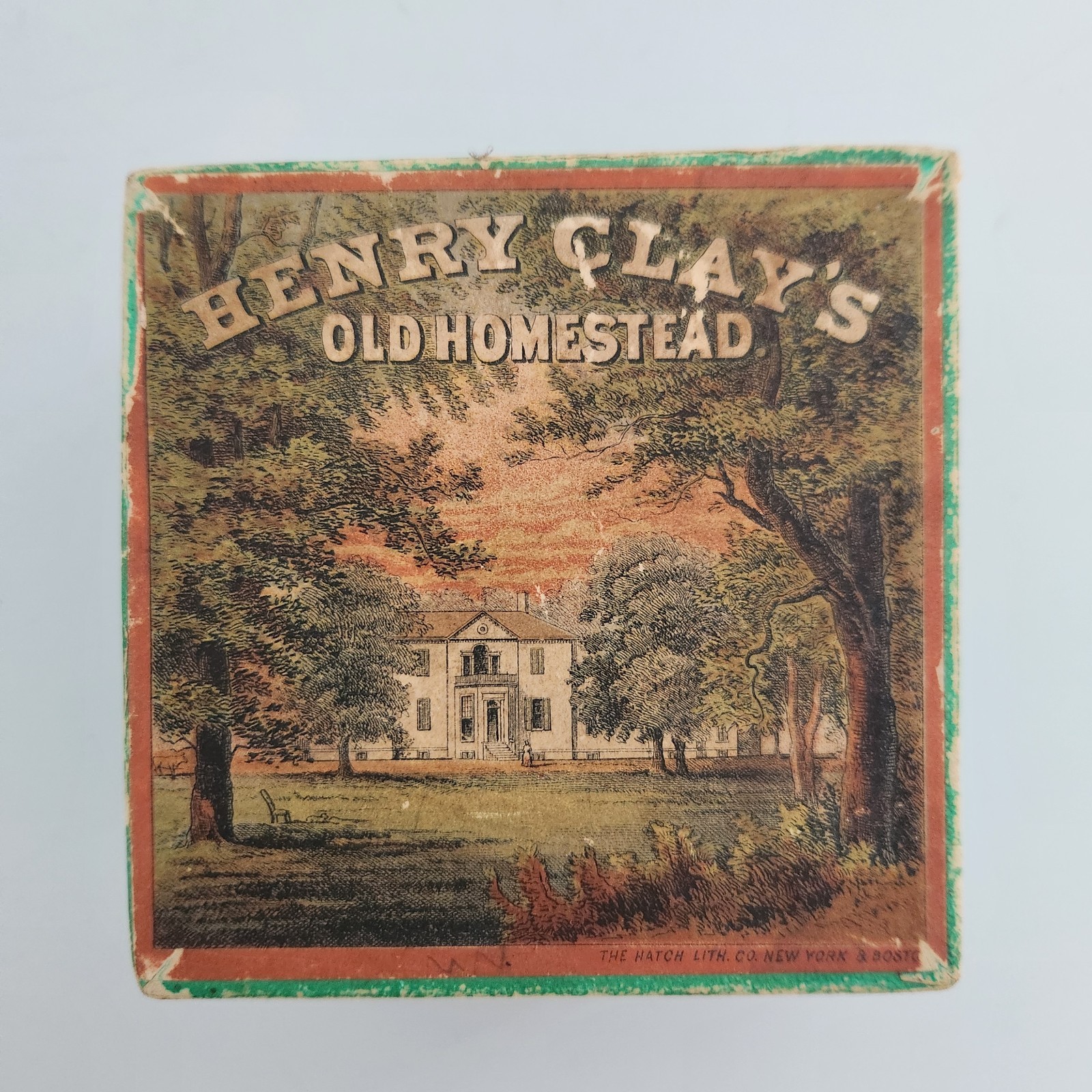 Henry Clay Lexington Kentucky Antique Ashland Collar Box Empty Vtg House Home Henry Clay Lexington Kentucky Antique Ashland Collar Box Empty Vtg House Home