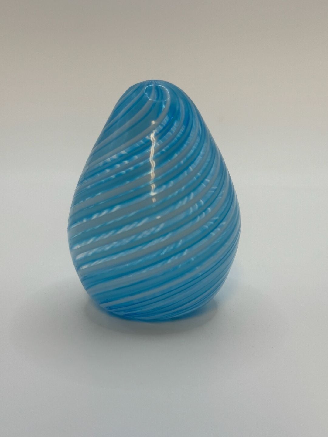 Rare Find Vintage Baby Blue & White Swirl Glass Murano Egg, Made ..., Rare Find Vintage Baby Blue & White Swirl Glass Murano Egg, Made ...,
