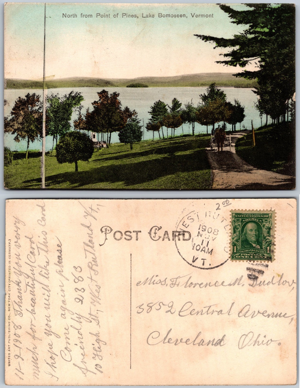 Lake Bomoseen Vermont Postcard Lake Bomoseen Vermont Postcard