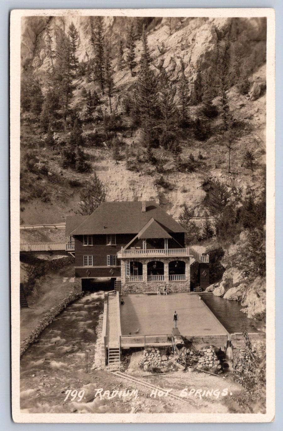 K64/ Banff Alberta Canada RPPC Postcard c1930s Radium Hot Springs Lodge 116 K64/ Banff Alberta Canada RPPC Postcard c1930s Radium Hot Springs Lodge 116