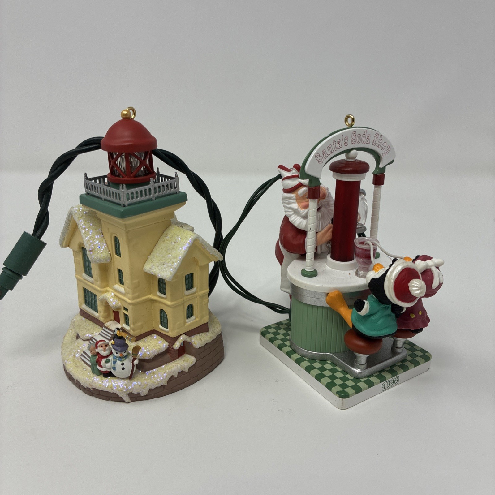 VTG Hallmark Keepsake Magic Light Ornaments Lot of 2 Untested