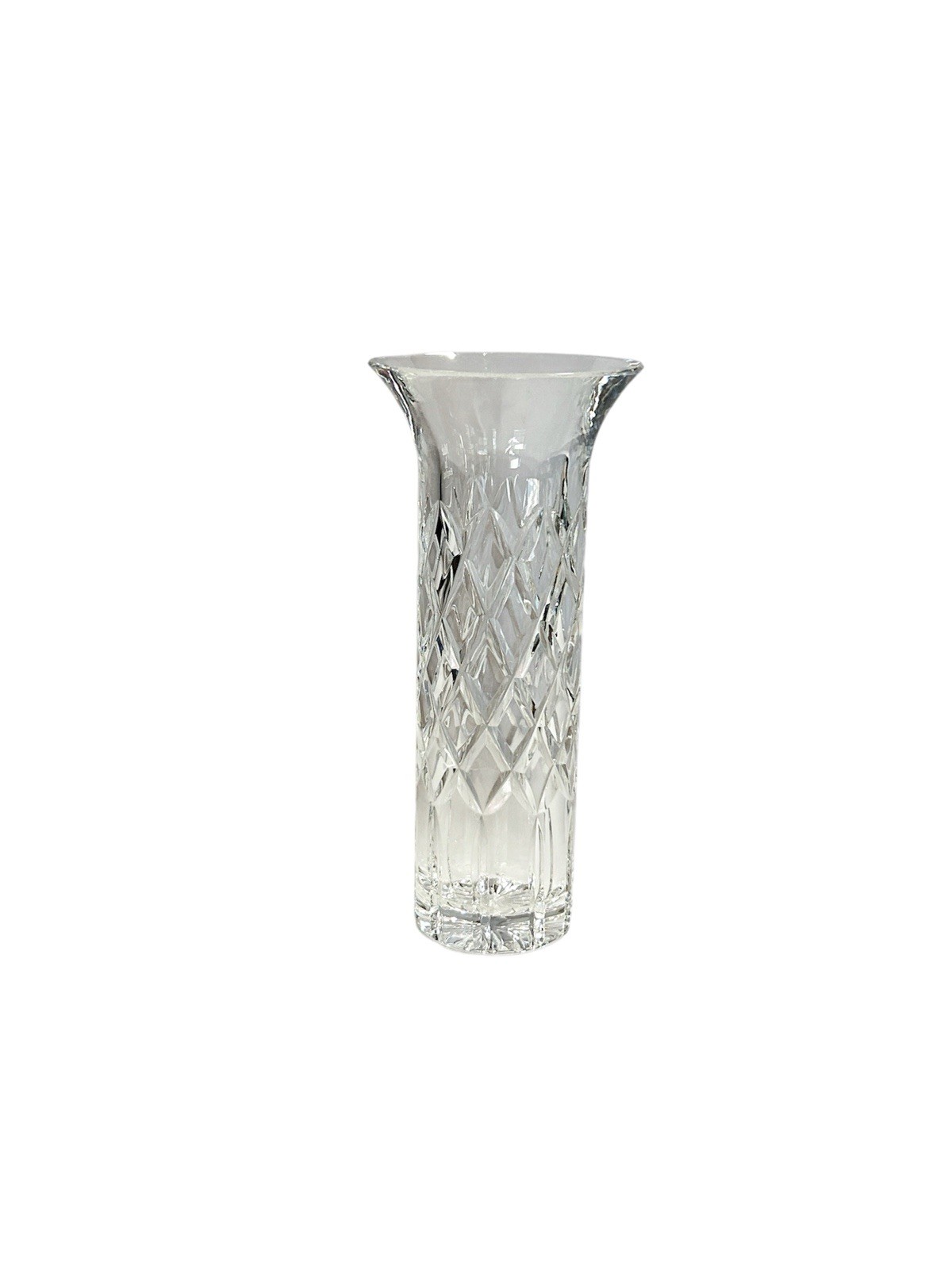 Vintage Cartier Crystal Trumpet Vase 8