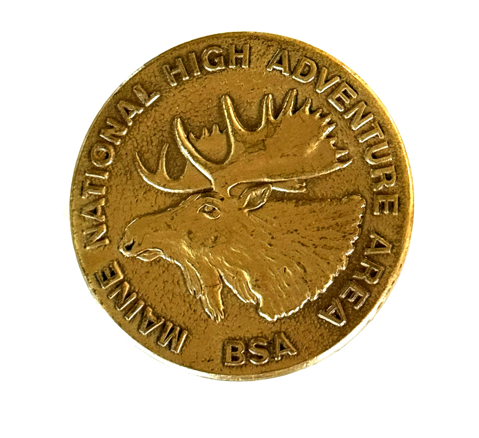 PRICE REDUCED - Boy Scout BSA Maine National High Adventure Moose Belt Buckle