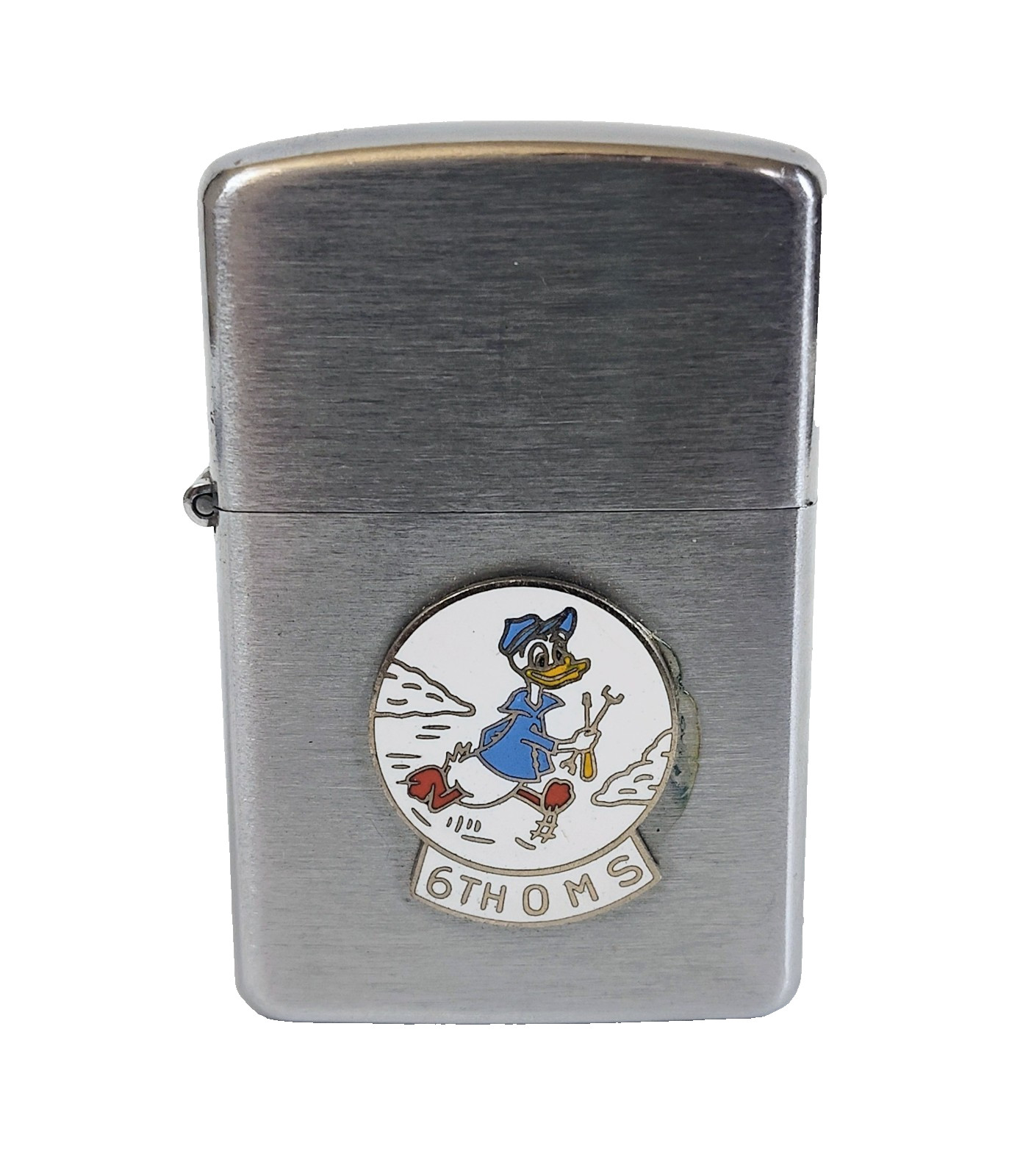 1960s Air Force Cold War USAF 6th OMS Walker AFB Enamel Donald Duck Lighter