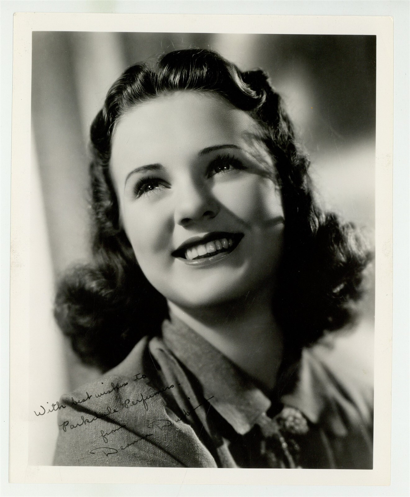 Deanna Durbin Signed w/Inscription 8x10 Singer Actress Photo Portrait J14162 Deanna Durbin Signed w/Inscription 8x10 Singer Actress Photo Portrait J14162