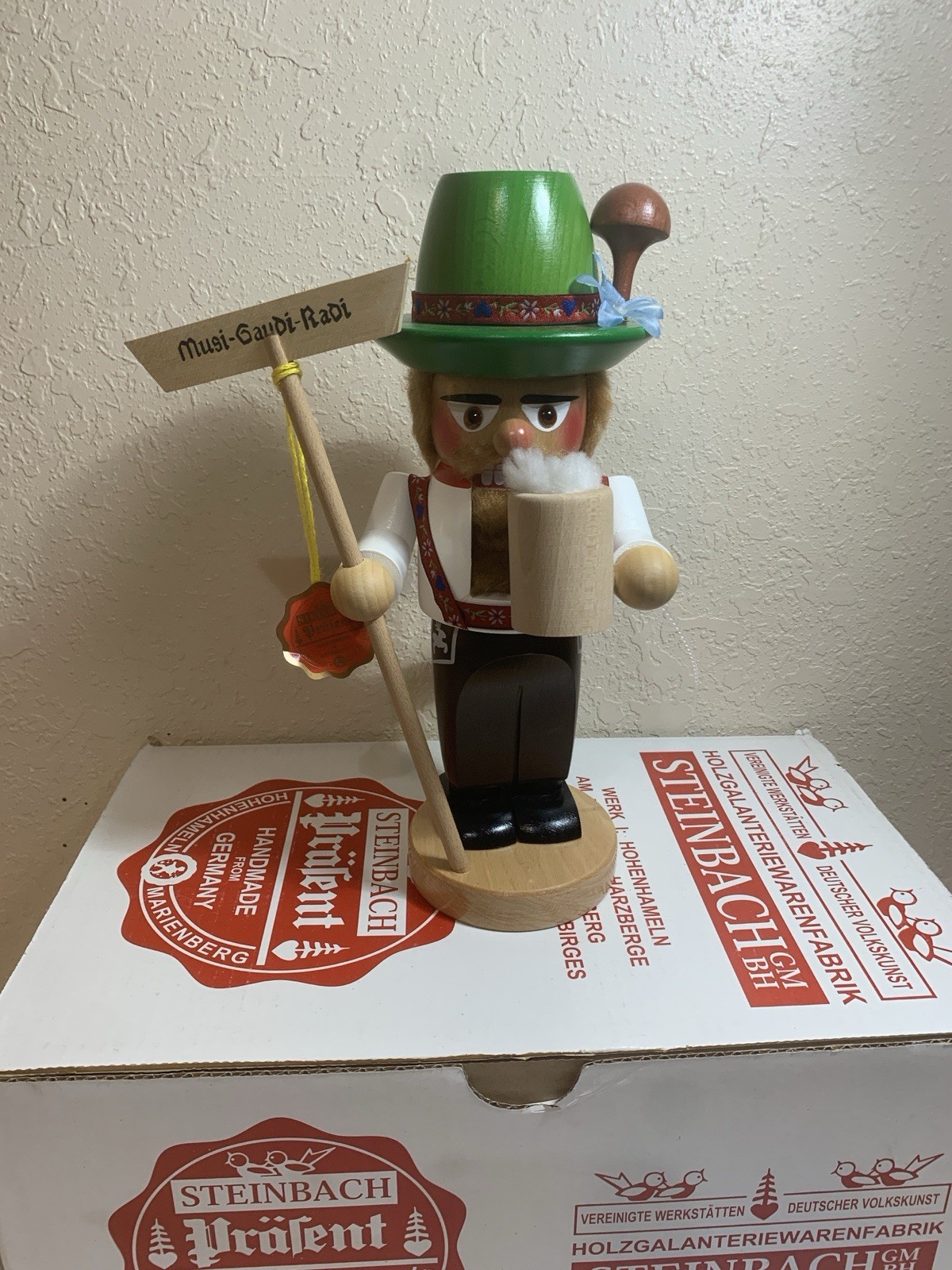Steinbach Nutcracker  Wood “Chubby Oktoberfest”  Beer  Germany