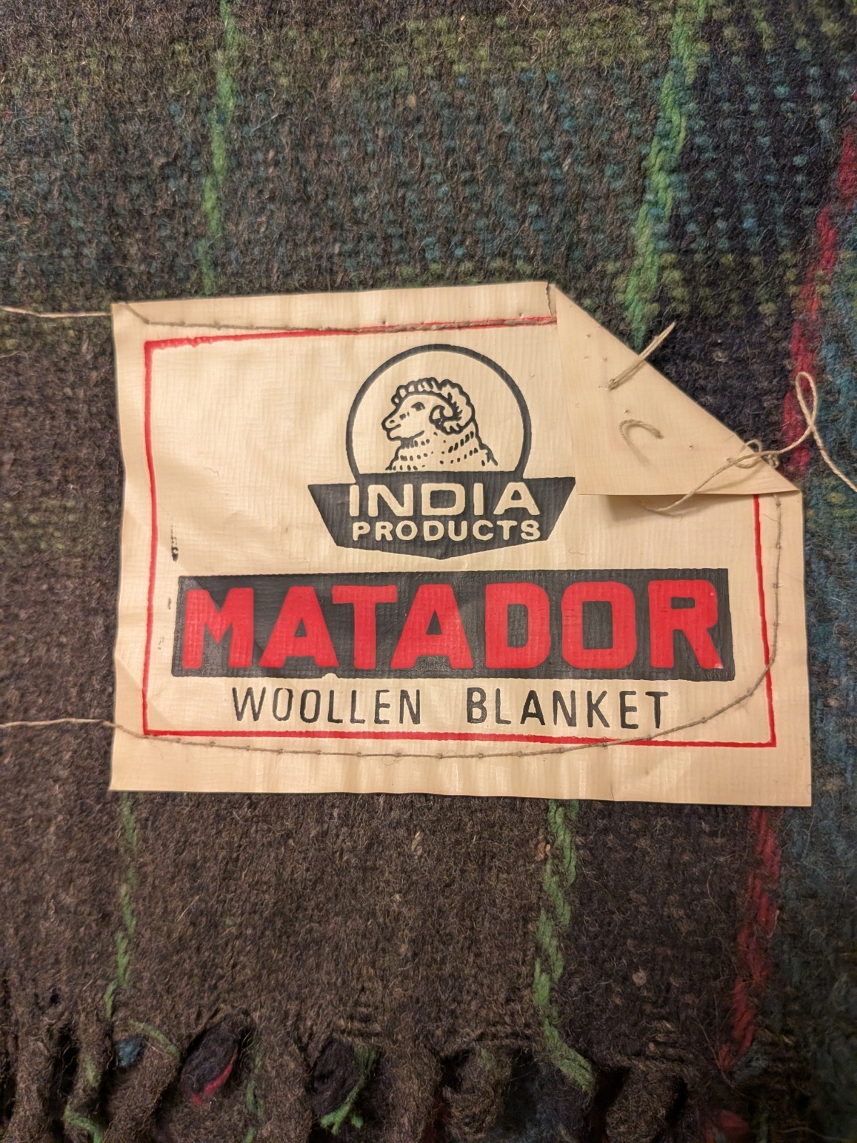 Matador Woollen Blanket India Wool Flannel 51”x84\
