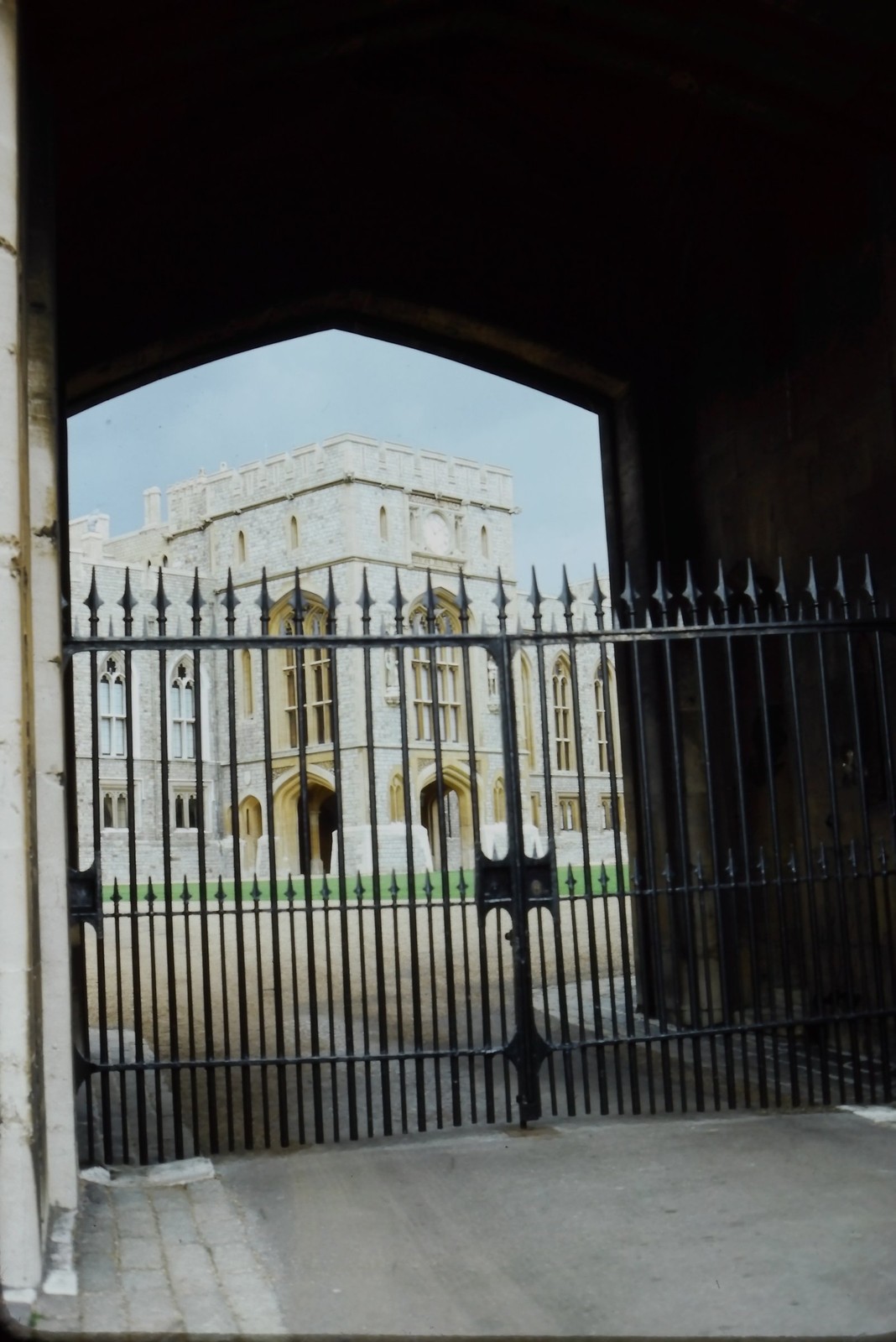 c1960's Kodachrome 35mm Slide, Windsor Castle Gateway Iron Gate England British c1960's Kodachrome 35mm Slide, Windsor Castle Gateway Iron Gate England British