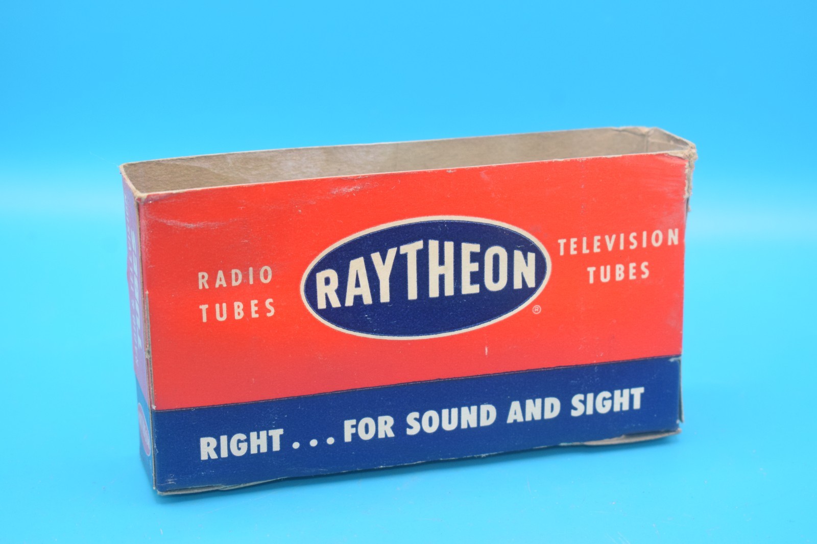 Vintage 1950s Raytheon Radio Television Vacuum Tube Dealer Sleeve Box Empty