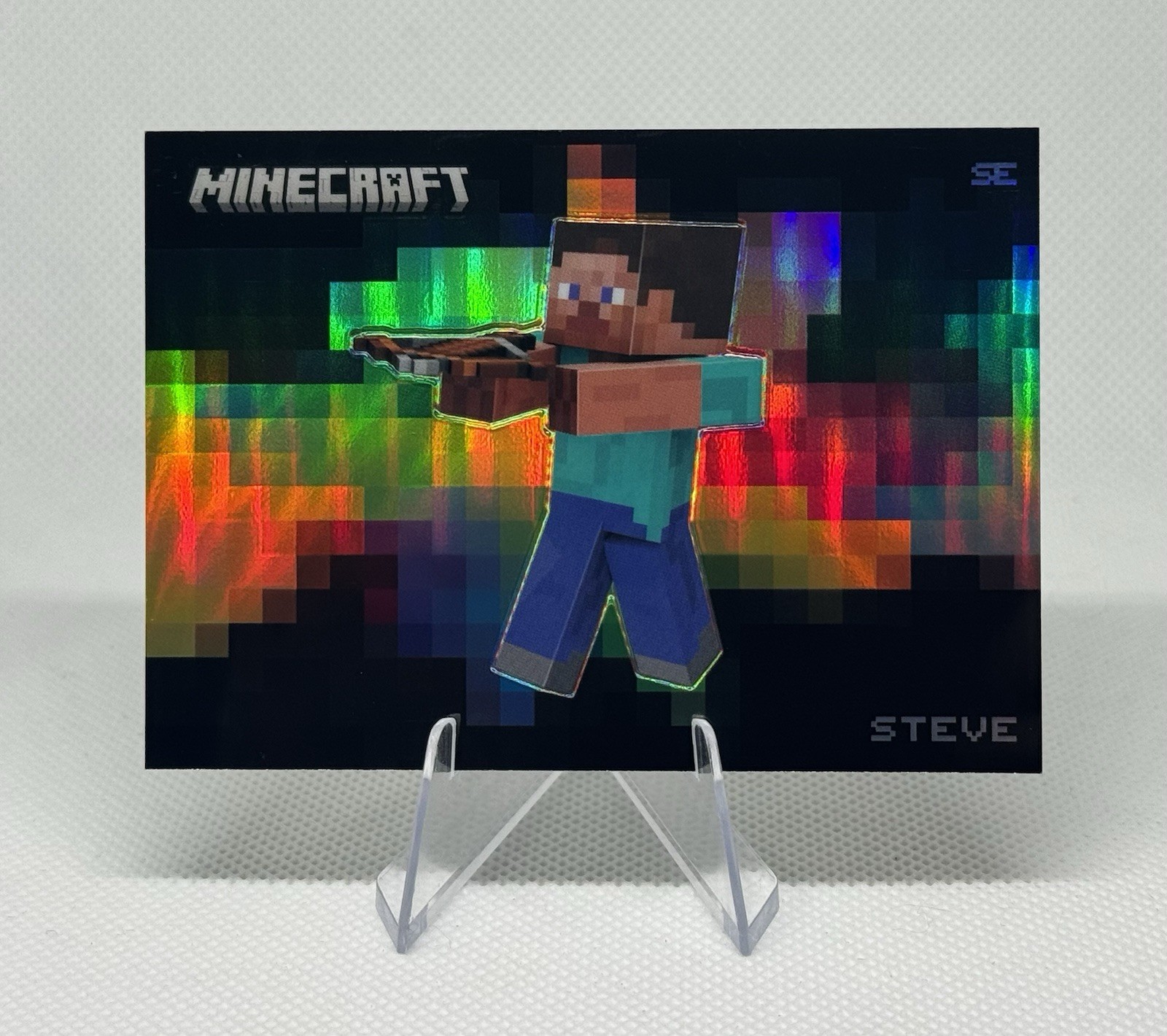 2025 Panini Minecraft Special Edition Steve Color Blast Prizm SSP Case Hit RARE