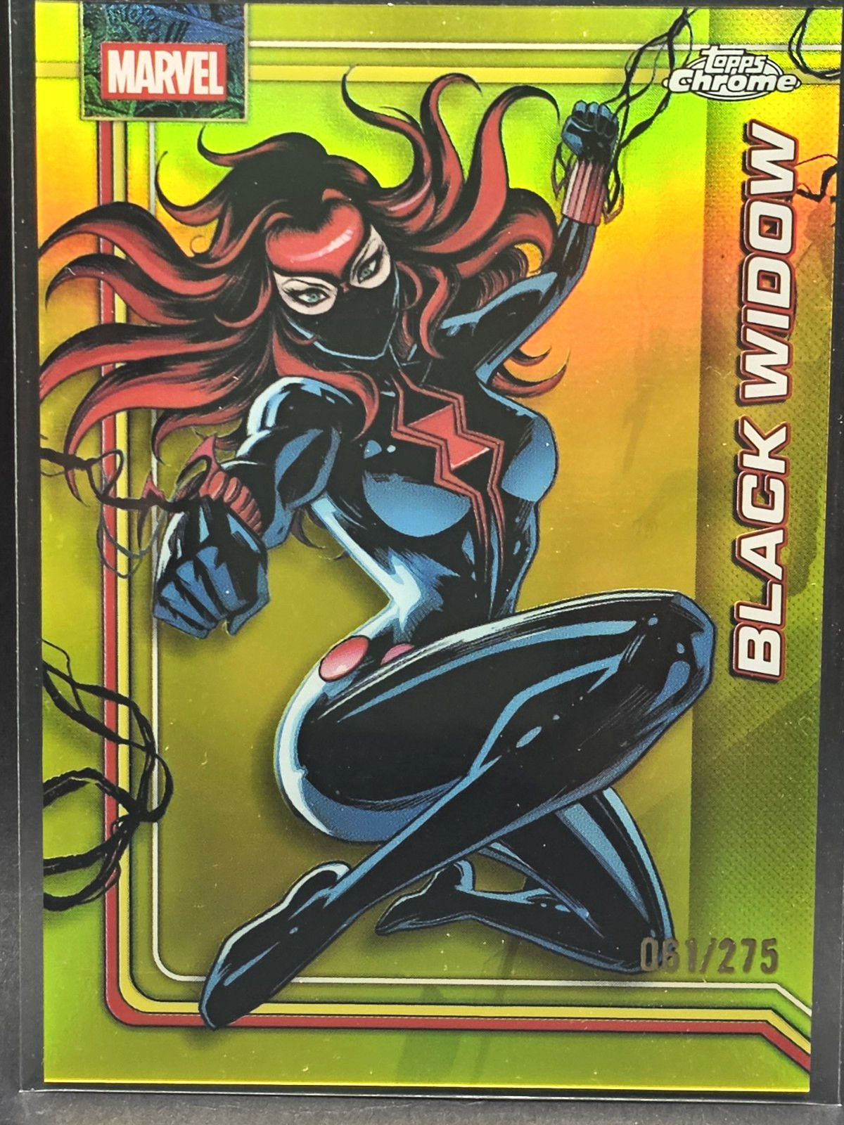 Topps 2026 Topps Chrome Marvel Black Widow Card #016 061/275 Topps 2026 Topps Chrome Marvel Black Widow Card #016 061/275