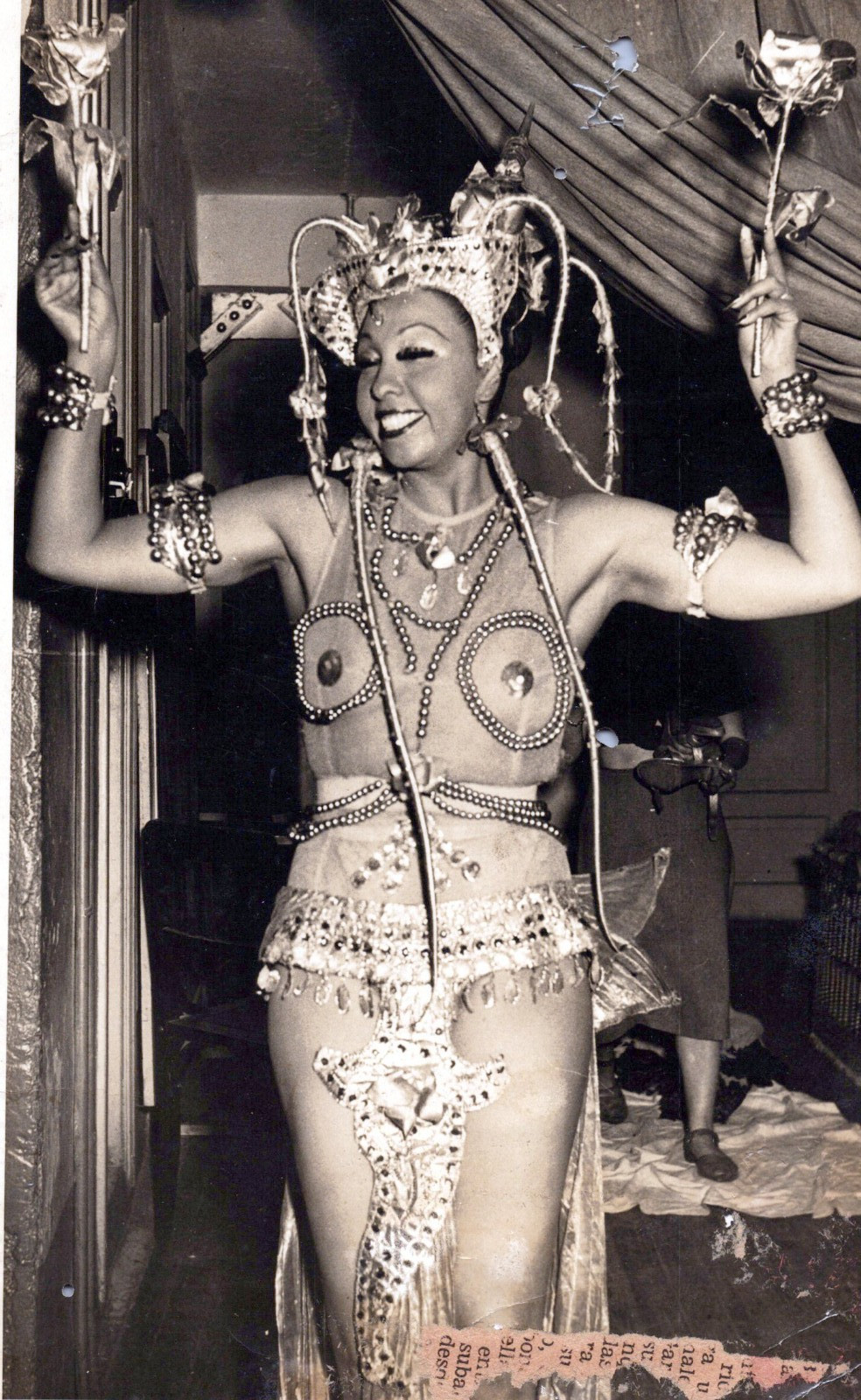 CUBAN TROPICANA NIGHT CLUB JOSEPHINE BAKER PORTRAIT 1950s ARIAS ORIG PHOTO MA93