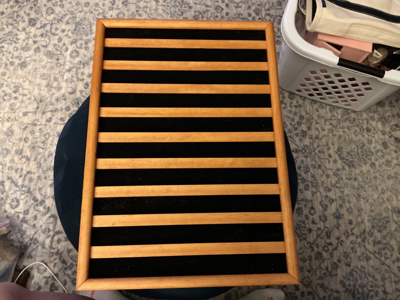 Vintage Matchbook Display Case Wood Wall Frame Black Velvet Background