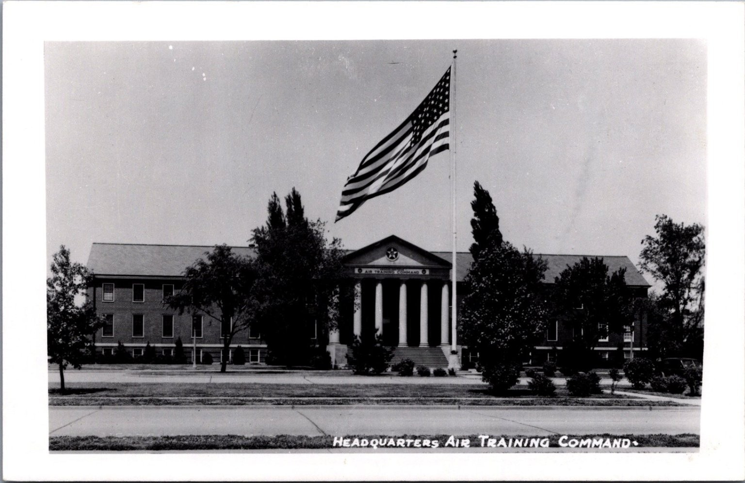 Vintage Real Photo Postcard Headquarters Air Training Command Randolph AFB TX Vintage Real Photo Postcard Headquarters Air Training Command Randolph AFB TX