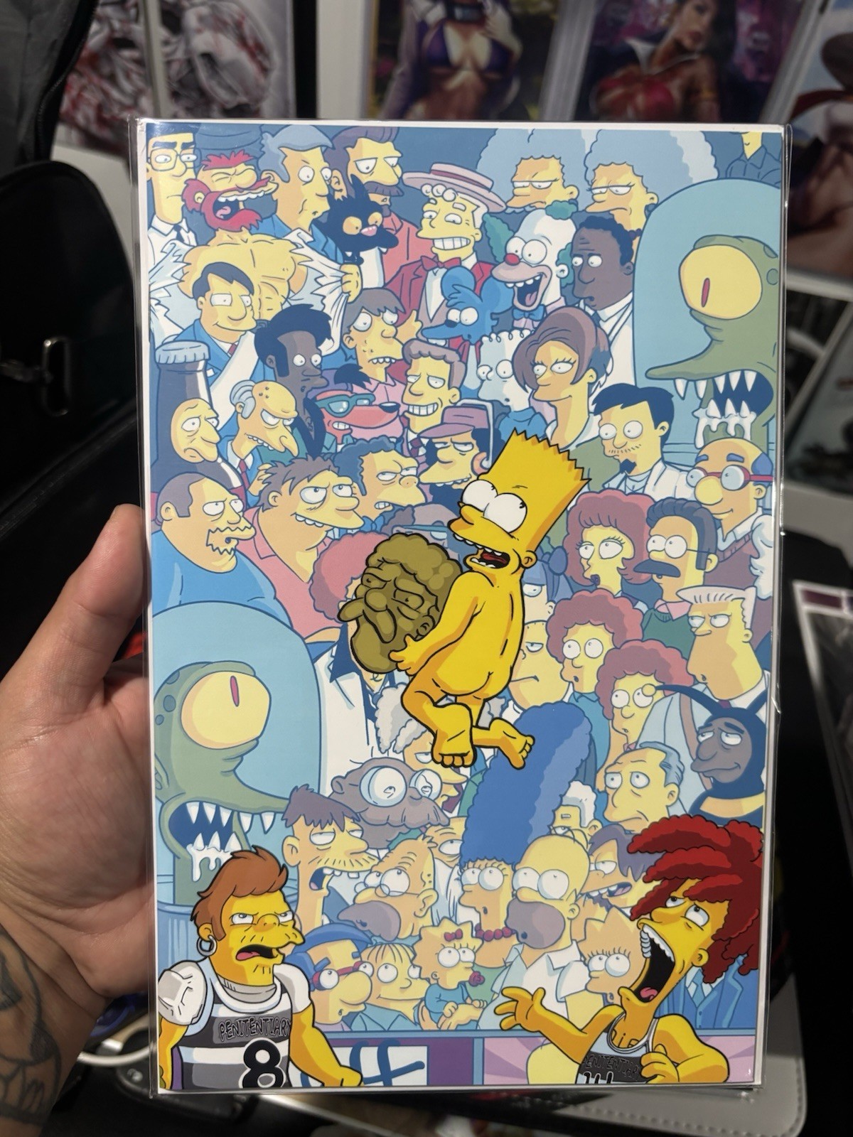 Fame Matt Groening (Simpsons) Absolute Bartman SDCC Embossed 10/60 Rare Low Num