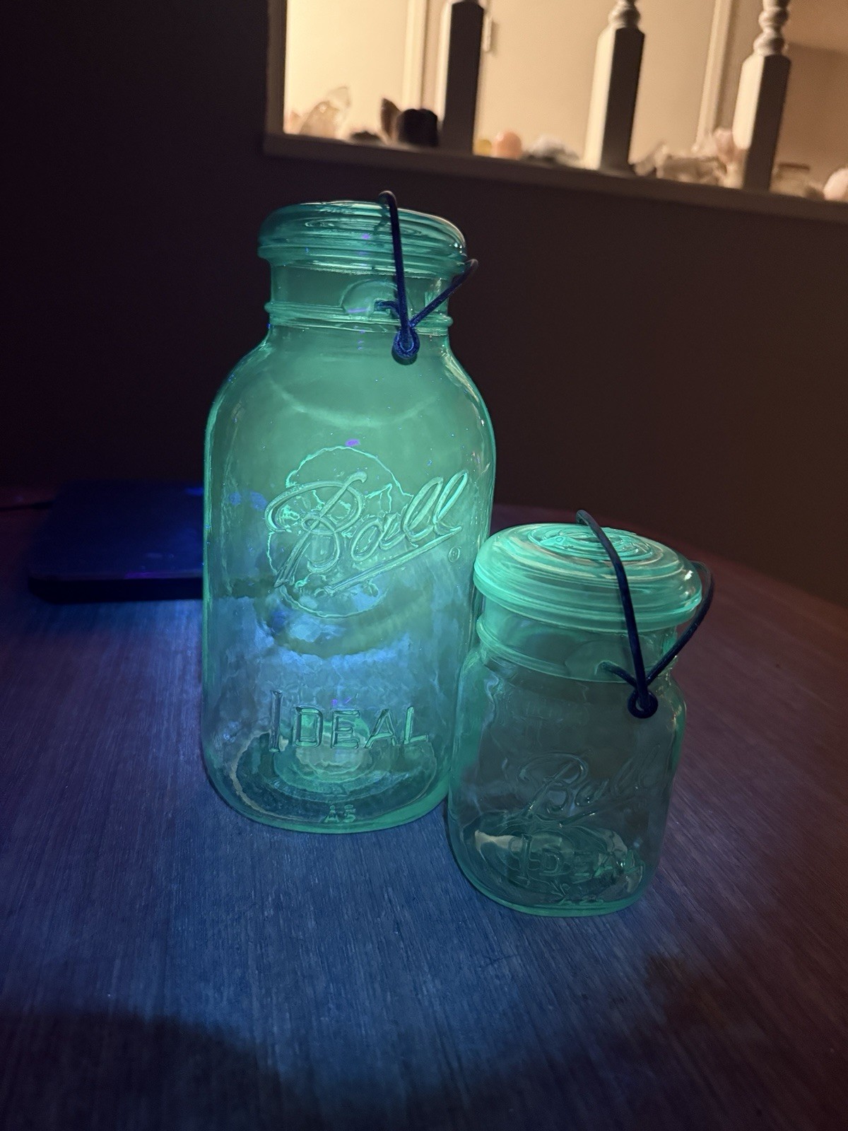 Antique + Bicentennial Ball Ideal Jar Set – Both UV Reactive