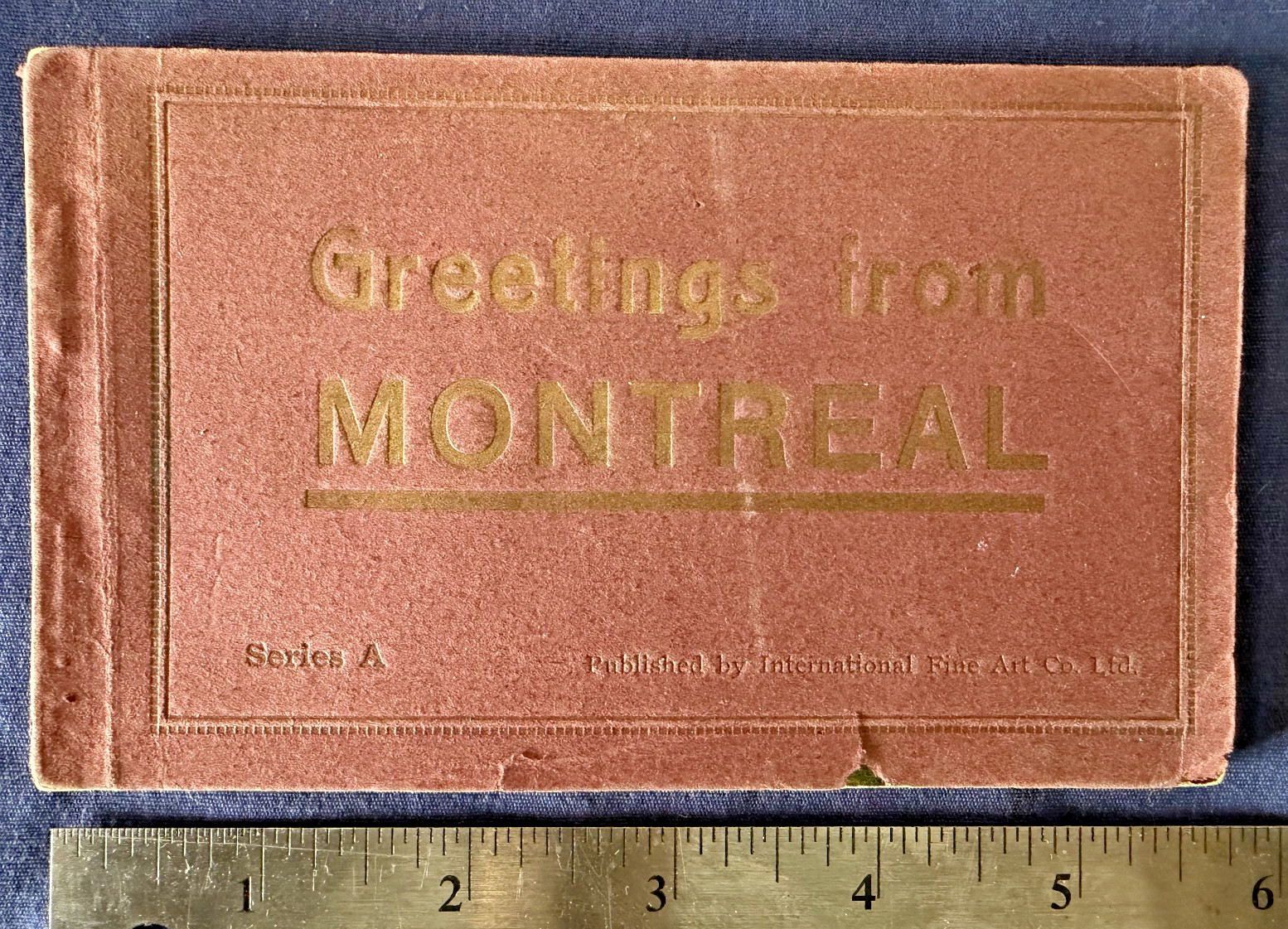 VTG c. 1905 Greetings from MONTREAL postcard book of (10), UNUSED undivided back VTG c. 1905 Greetings from MONTREAL postcard book of (10), UNUSED undivided back