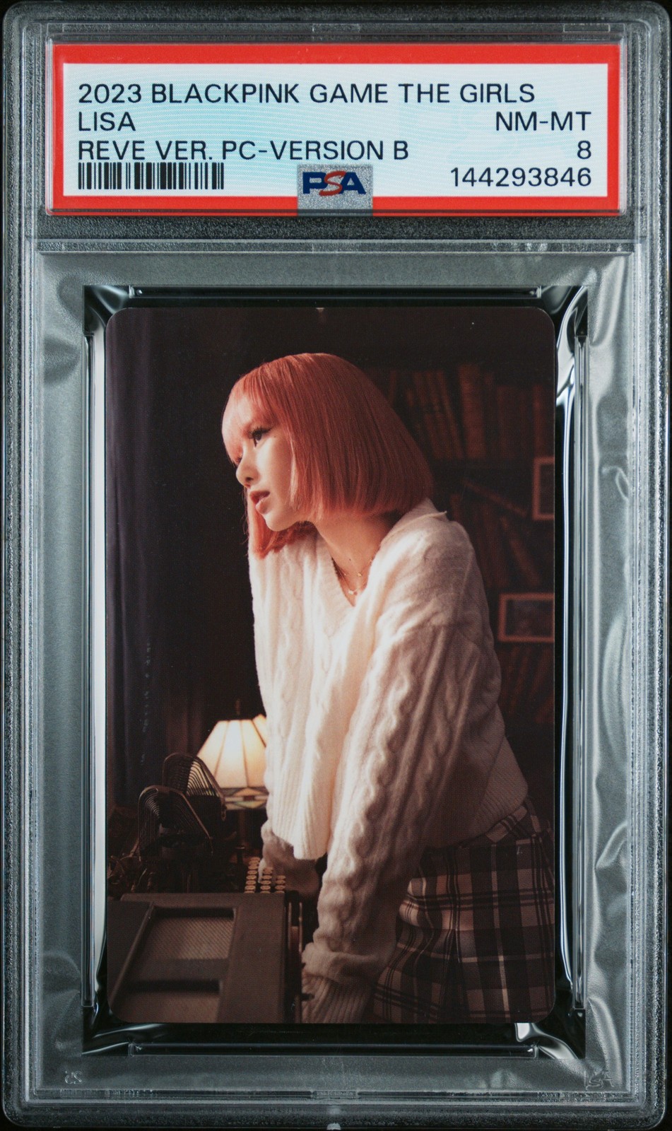 2023 BLACKPINK THE GAME THE GIRLS REVE VERSION PHOTOCARDS VERSION B LISA PSA 8