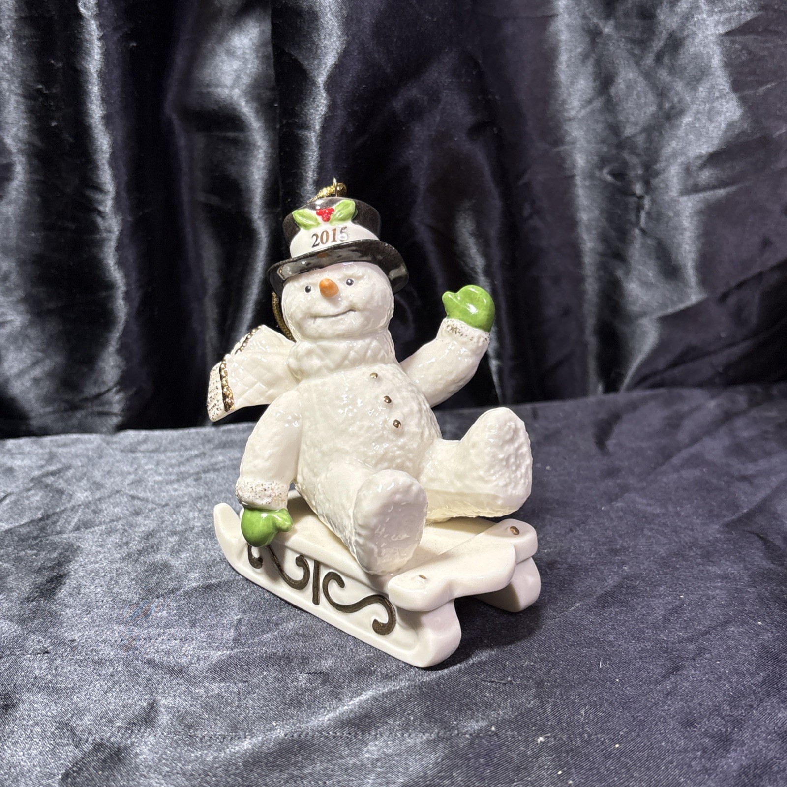 Lenox 2015 Snowman Ornament \
