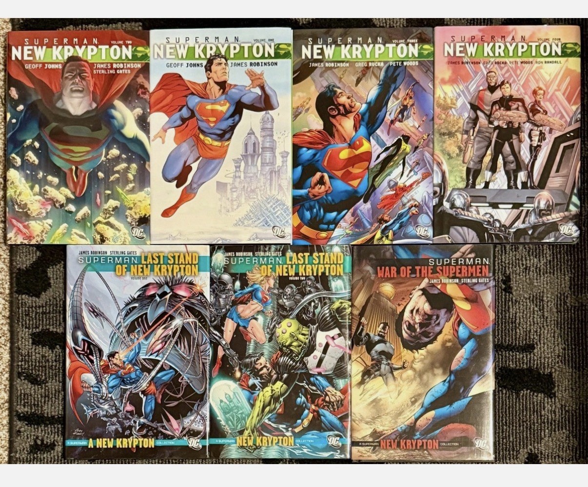 New Krypton Lot 7 HC Vol 1-4 NK + Last Stand Vol 1+2 & War of the Supermen