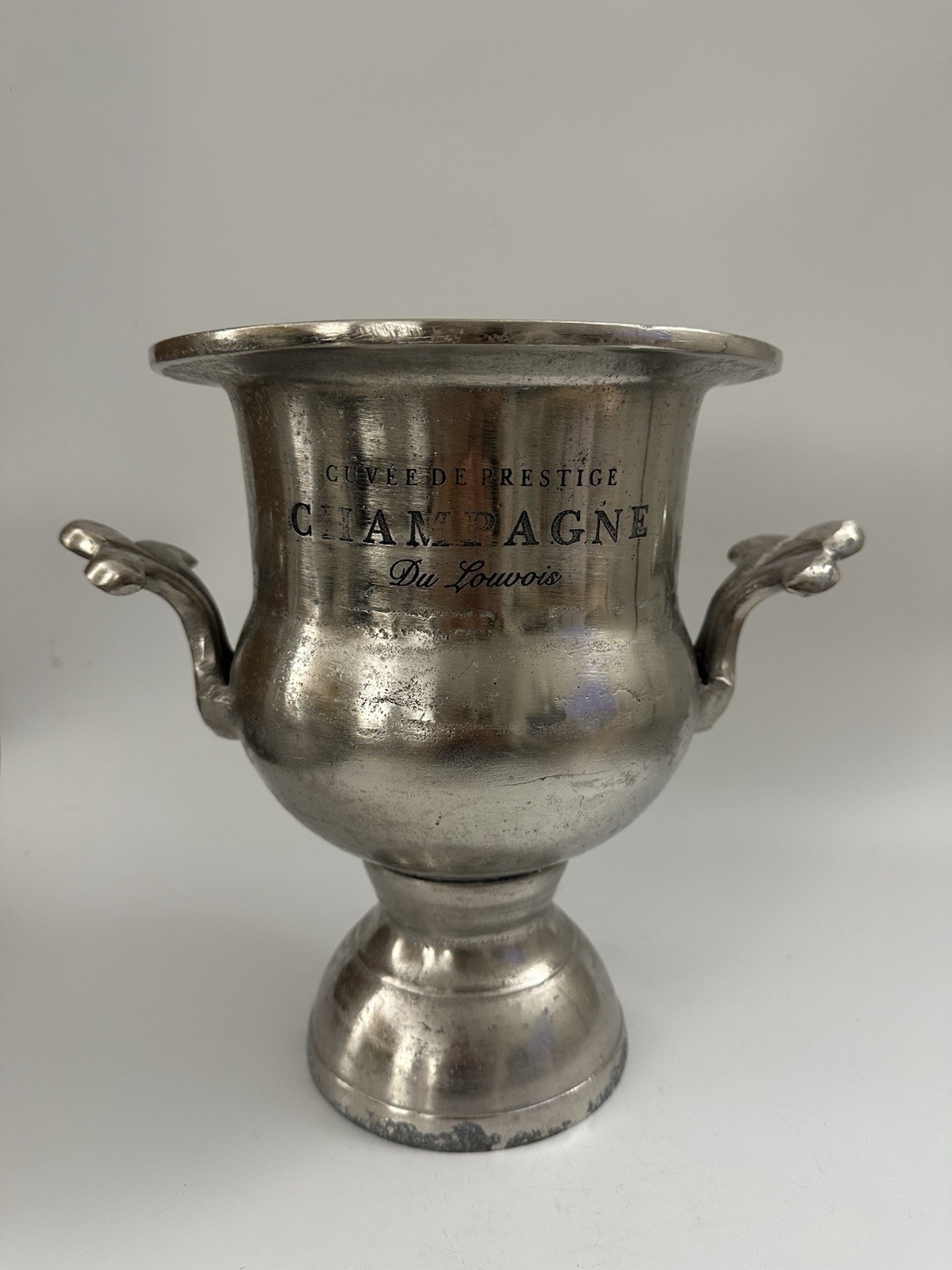 Vintage French Cuvee De Prestige Du Louvois Champagne/Wine Chiller Pedestal 