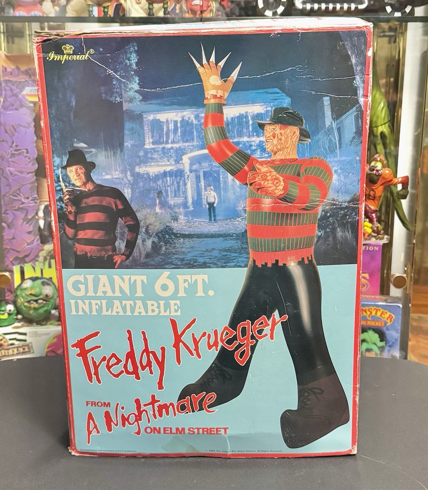 RARE 1984 Imperial 6 Ft Inflatable Freddy Krueger Nightmare Elm Street  Horror