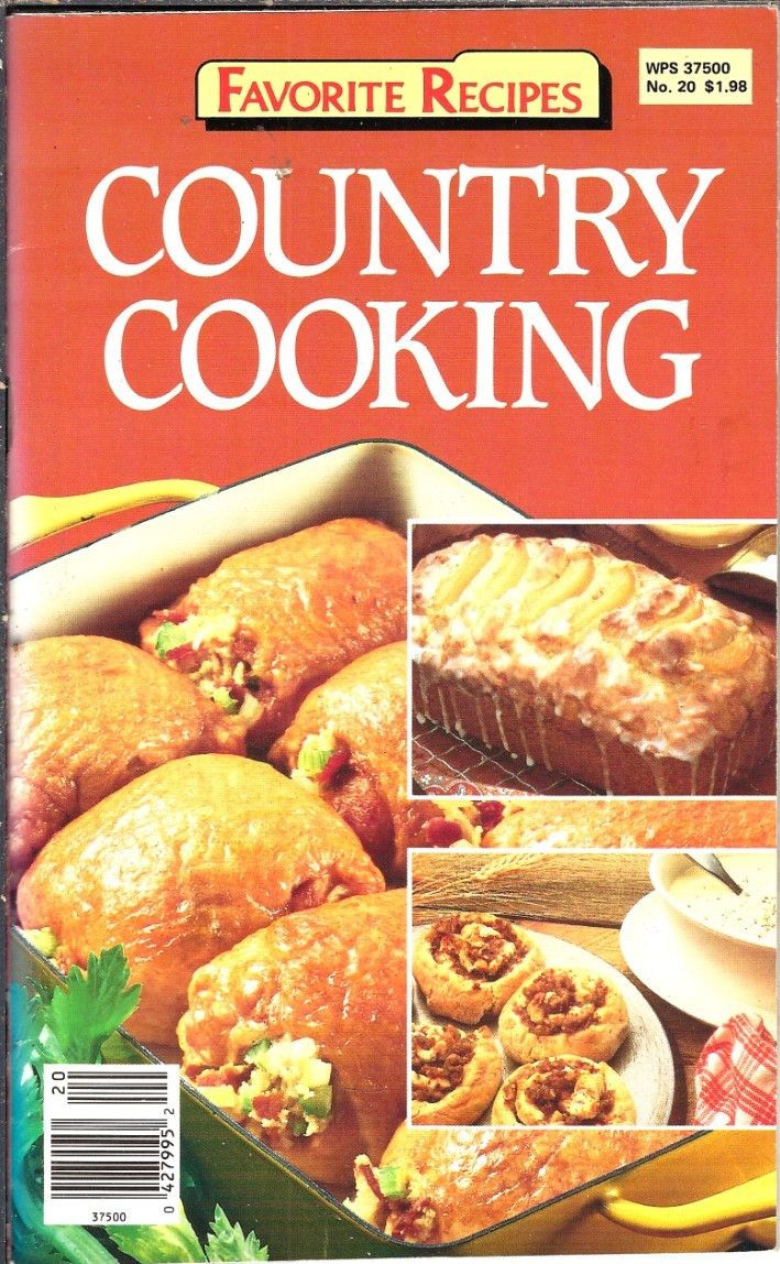 Favorite Recipes Country Cooking Cookbook Booklet 1987 96 Pages Indexed Vintage