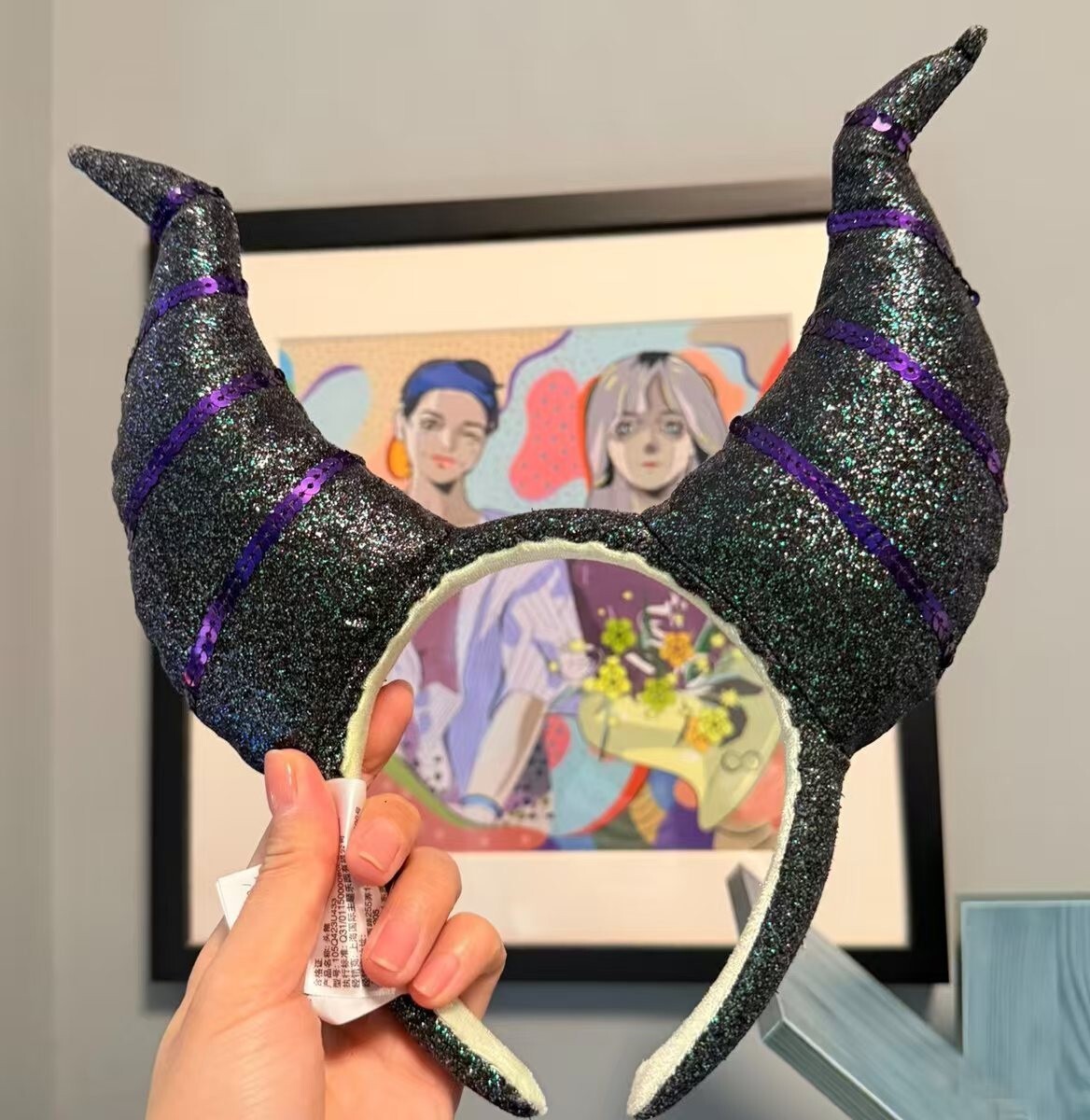 Disney 2023 Halloween Maleficent ear Headband gift new Disney 2023 Halloween Maleficent ear Headband gift new