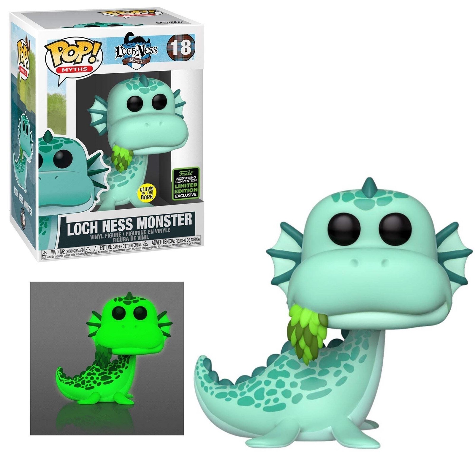 Funko POP Myths: Loch Ness Monster (GiTD)(2020 Spring Conventionn 1500 PCS)(Dam
