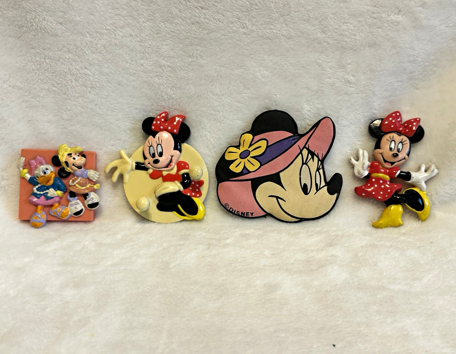 Rare Vintage Disney Minnie Mouse Magnets Lot of 4 