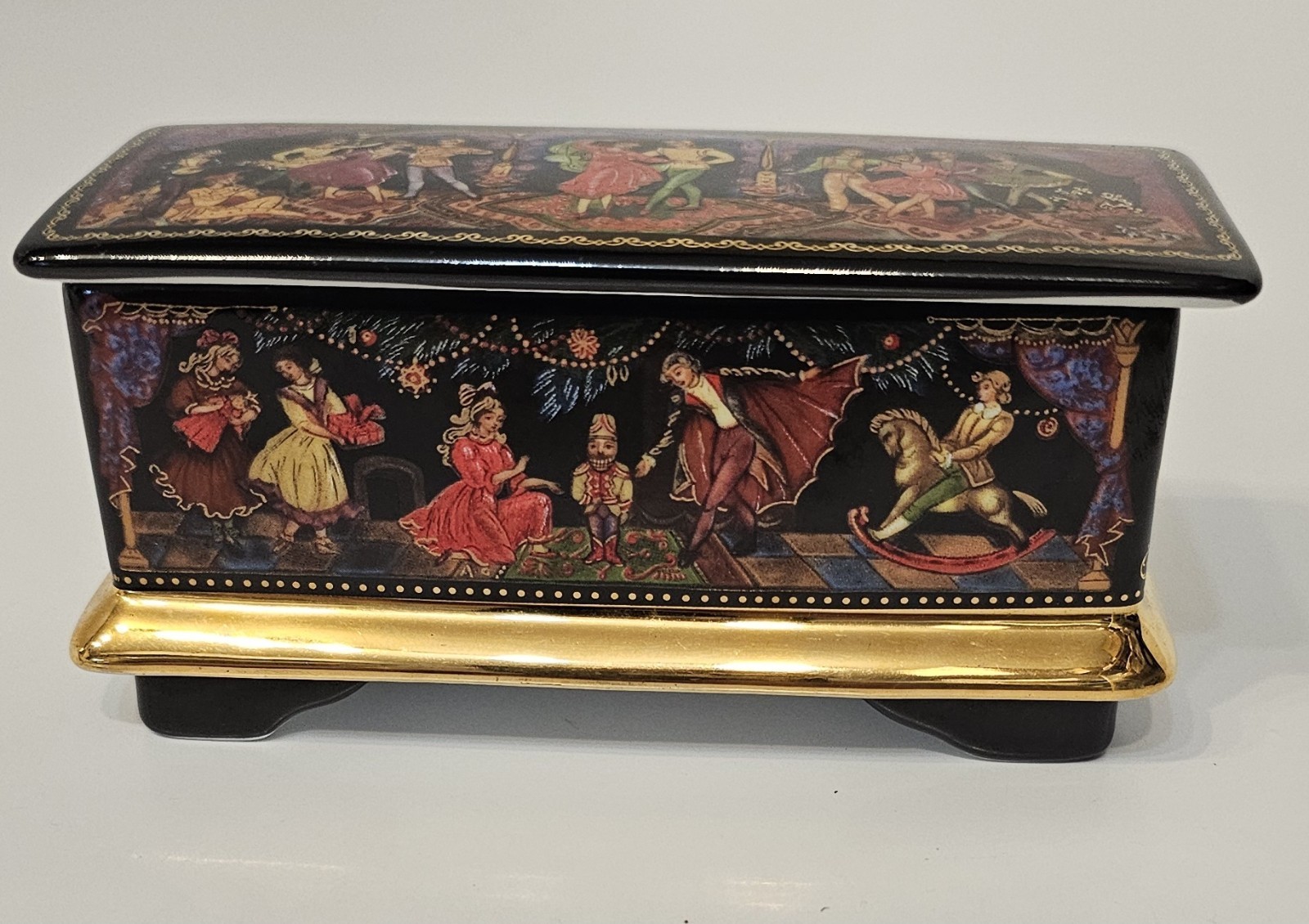 Vtg Ardleigh Elliott & Sons 1991 Russian Nutcracker Ballet Porcelain Music Box