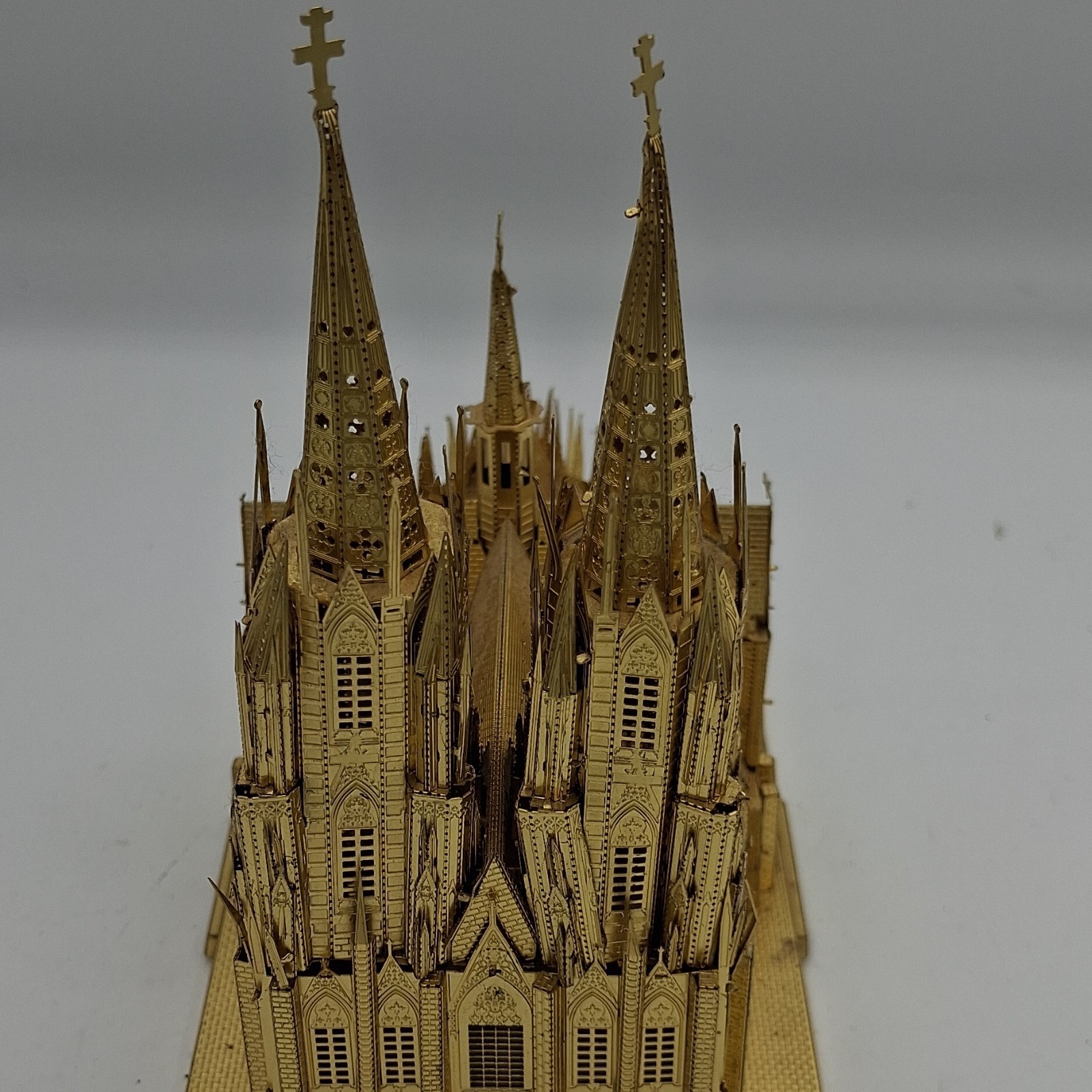 Metal 3D Model Cologne Cathedral Building Figurine, Germany.