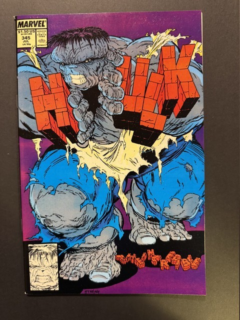 Incredible Hulk #345 1988 KEY Nick Fury App Todd McFarlane Cover VF+ 8.5 Incredible Hulk #345 1988 KEY Nick Fury App Todd McFarlane Cover VF+ 8.5