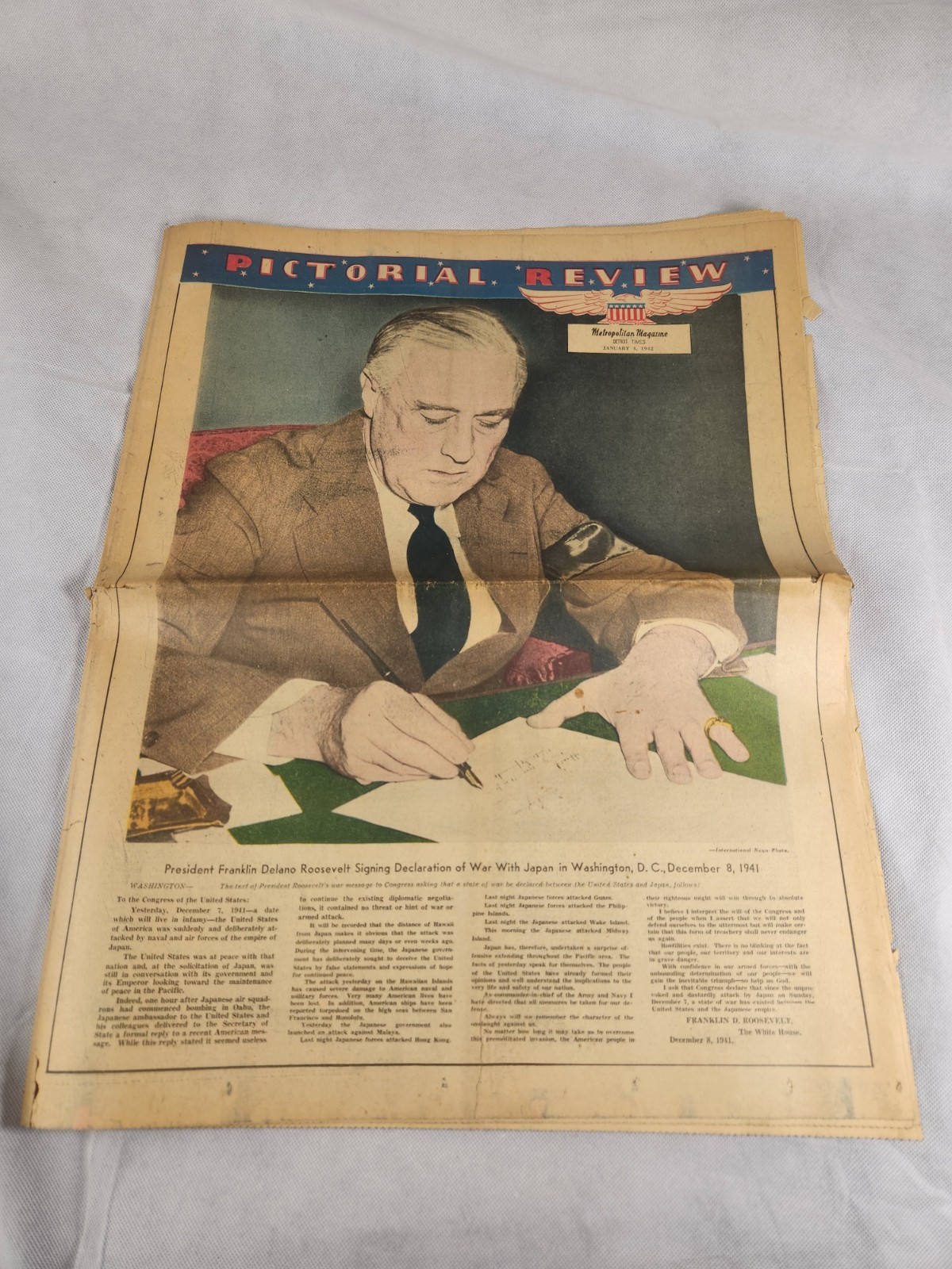 1942 Sunday Pictorial Review From The Chicago Herald American Featuring WWII 1942 Sunday Pictorial Review From The Chicago Herald American Featuring WWII