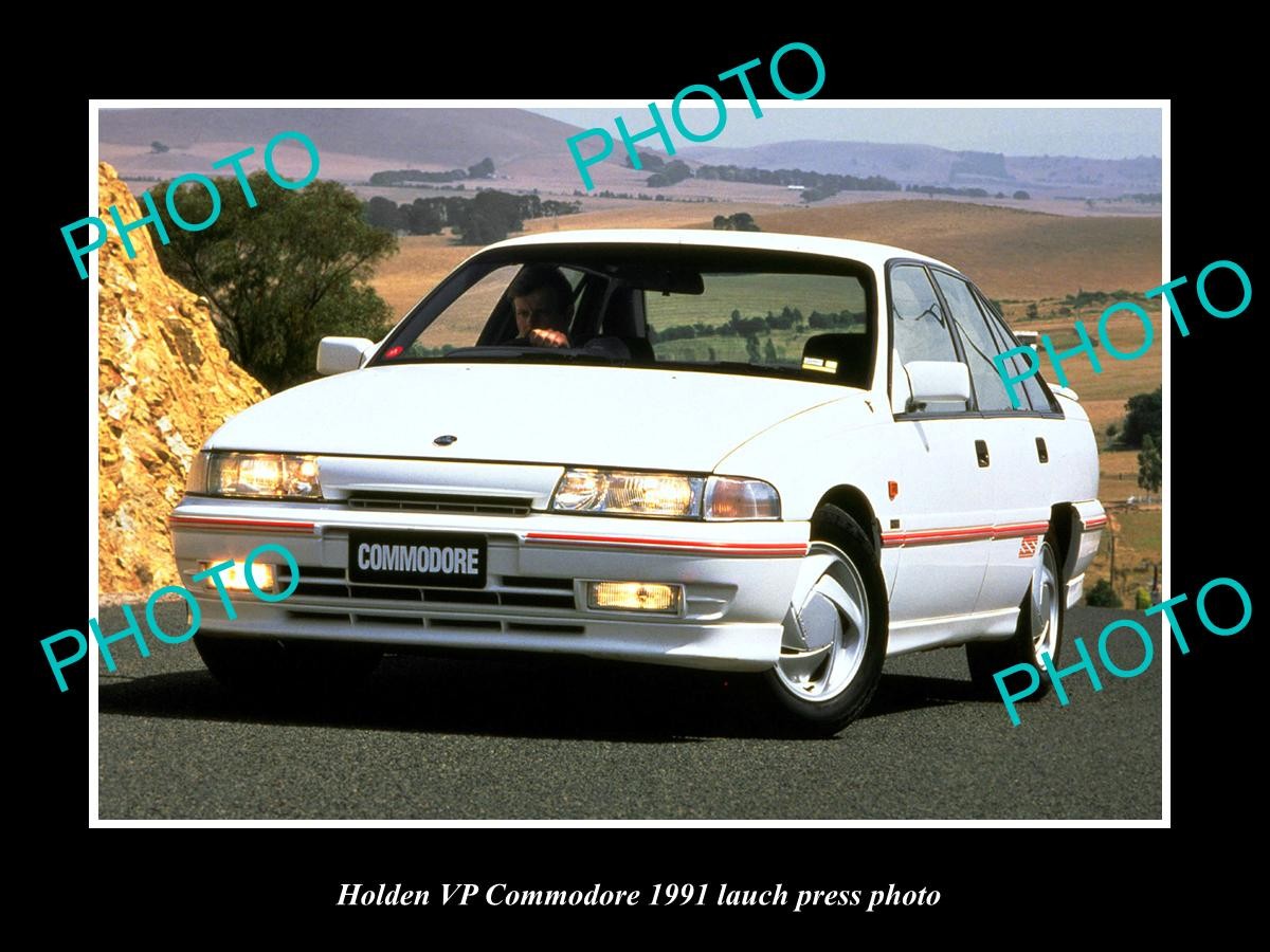 OLD LARGE HISTORIC PHOTO OF GMH 1991 VP HOLDEN COMMODORE LAUNCH PRESS PHOTO