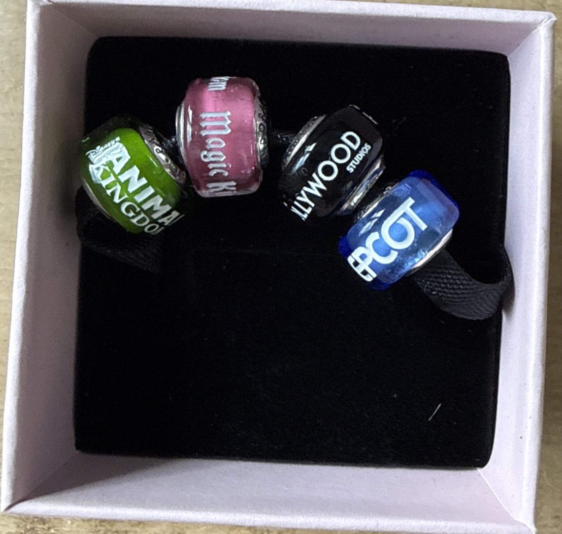 2026 Disney Parks 55th Murano Pandora Park Charms Exclusive 4 MURANO CHARMS ONLY