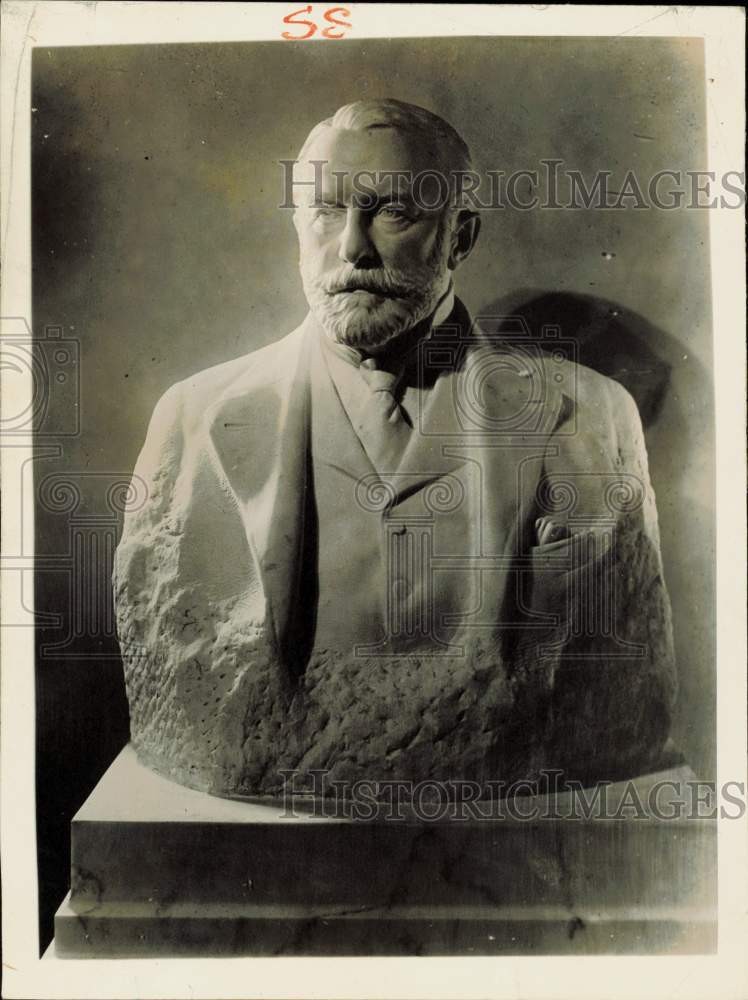 1923 Press Photo Henry Clay Frick bust erected in Pittsburgh Frick Building 1923 Press Photo Henry Clay Frick bust erected in Pittsburgh Frick Building