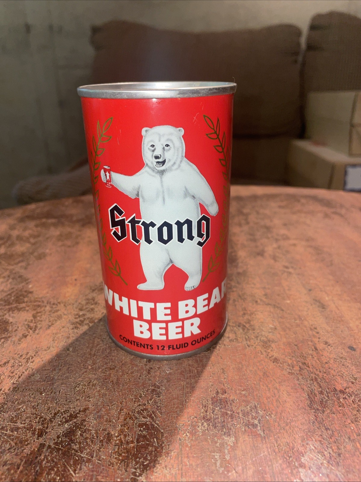 WHITE BEAR STRONG BEER CAN-WALLTER'S BRG., EAU CLAIRE,WIS (Empty)