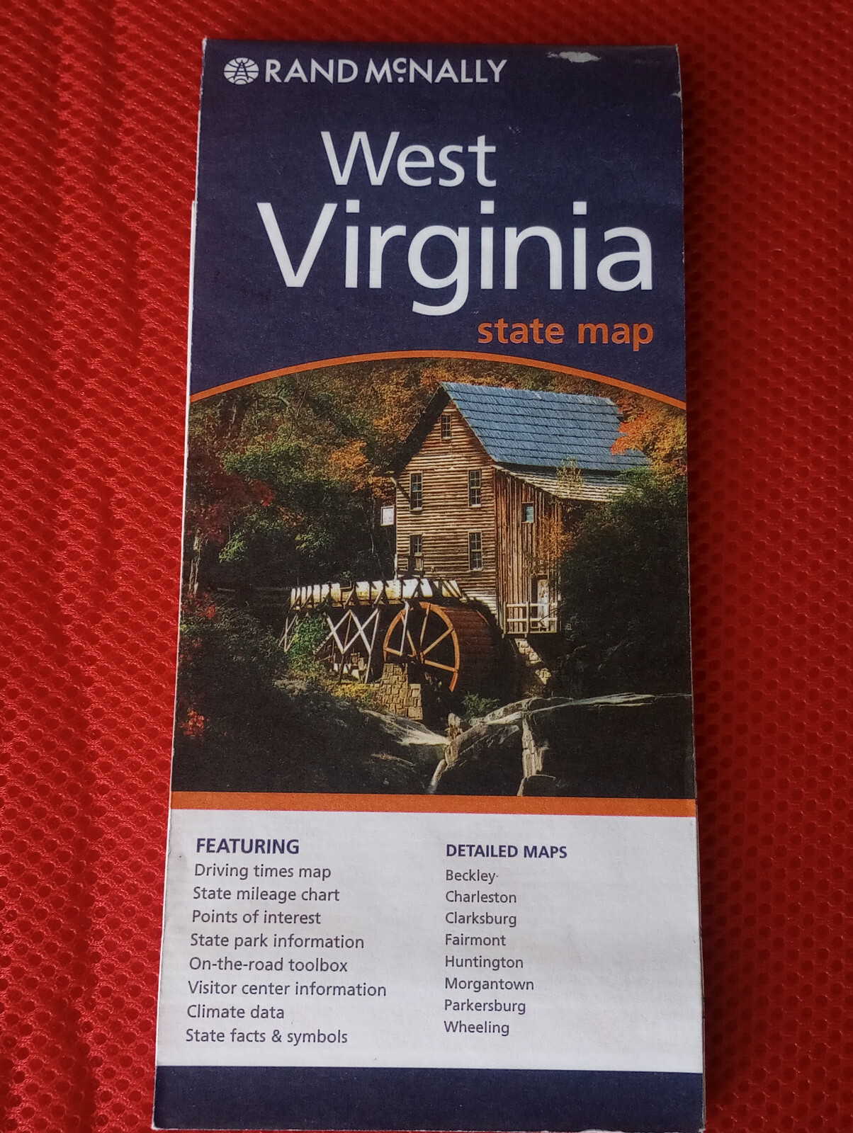 State Map of West Virginia, Easy To Read, by Rand McNally 2008