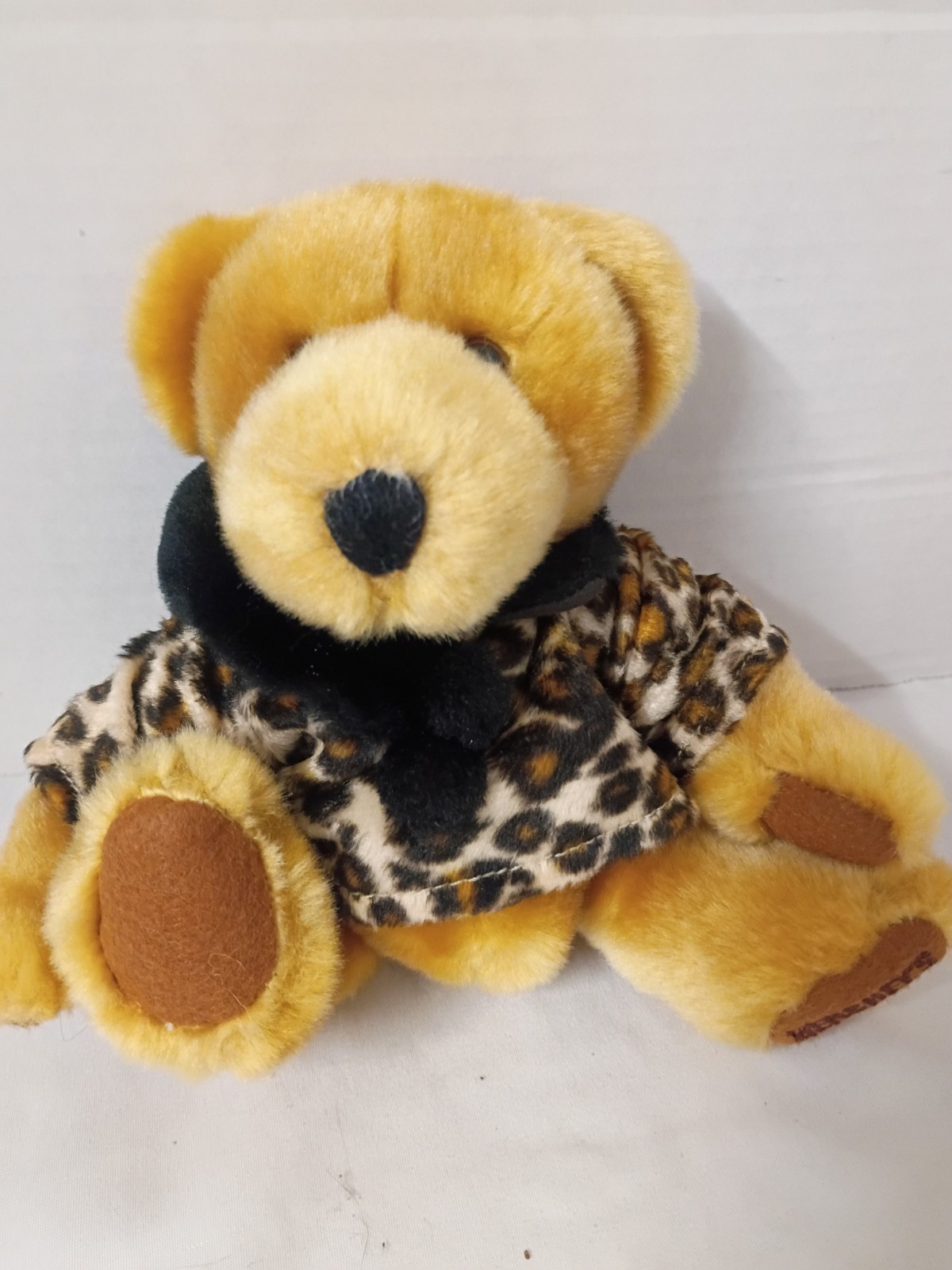 Vintage Hershey\'s Chocolate Bear Plush Cheetah Animal Print Advertisement