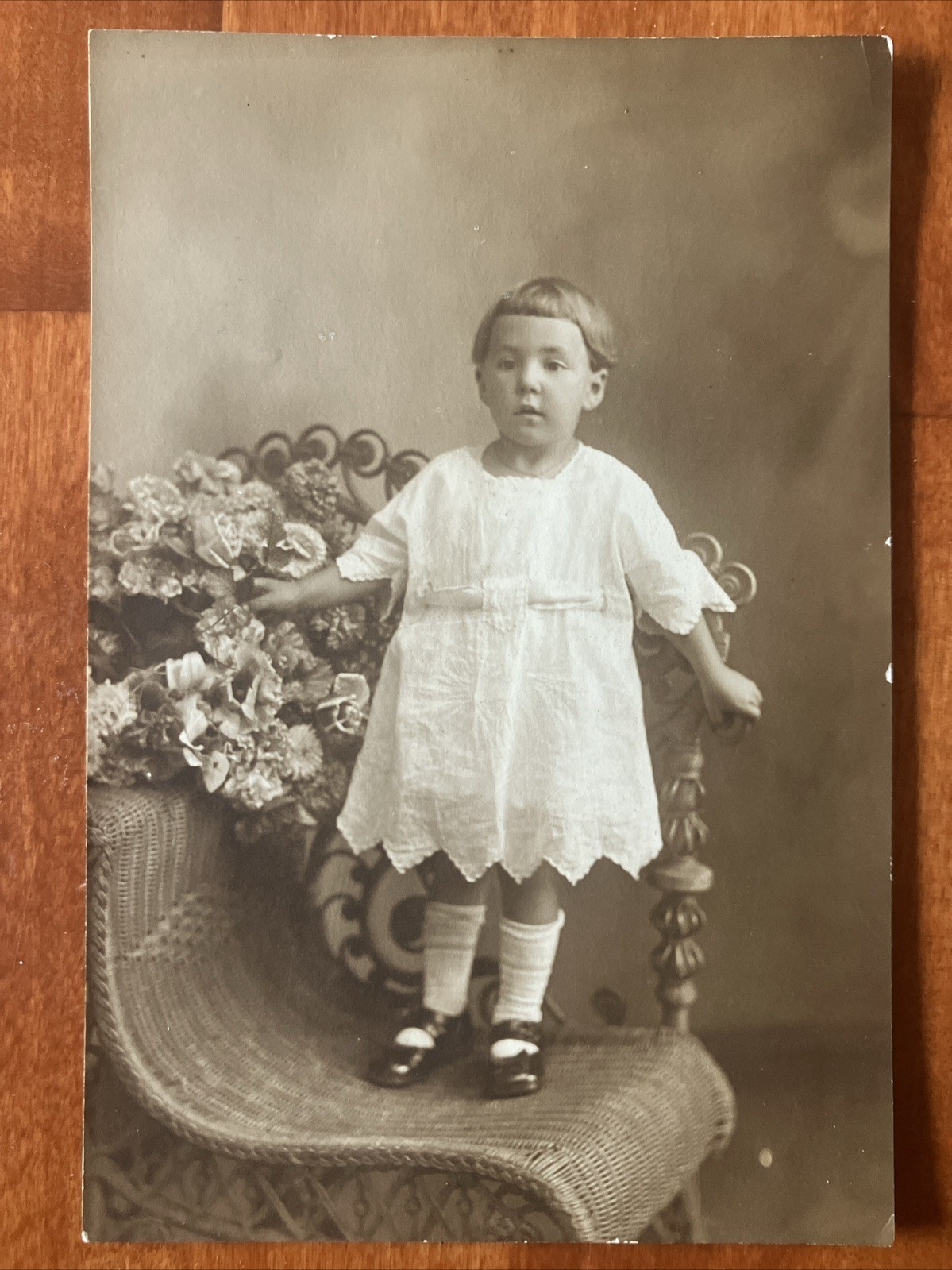 Adorable Child 6 x 4 Antique Photo