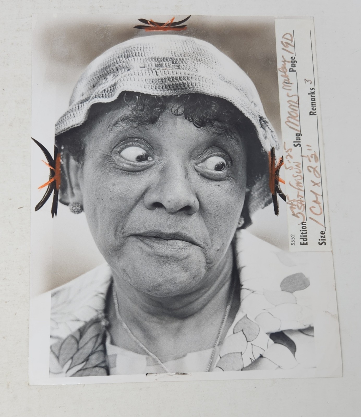 Vintage 1968 CBS Press Photo Jackie Moms Mabley Smothers Brothers Comedy Hour