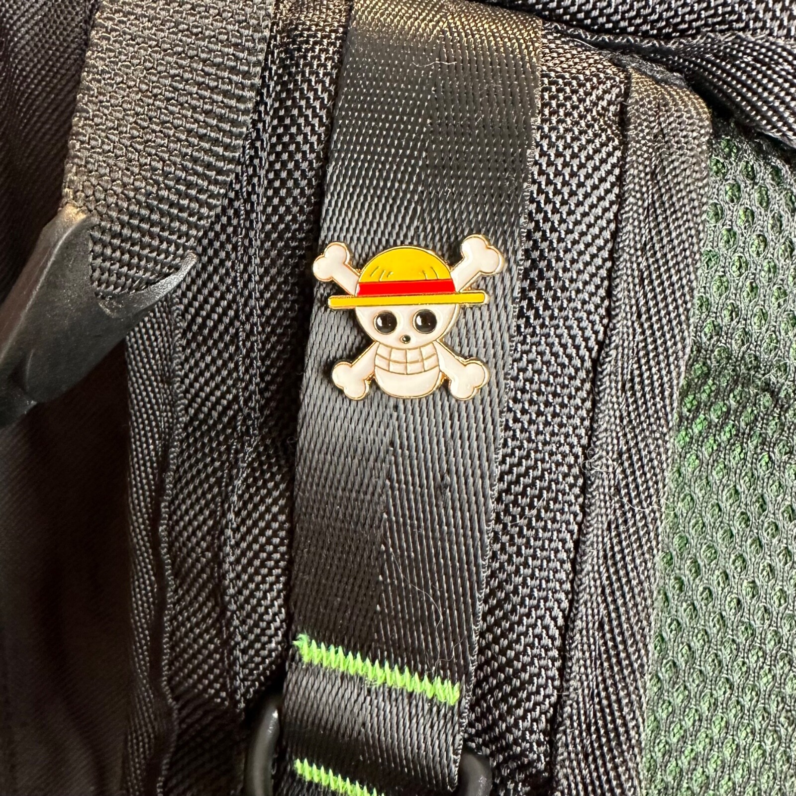 One Piece Luffy Jolly Roger Pin 75” x 75” Pirate Skull Mark Symbol Brooch Label